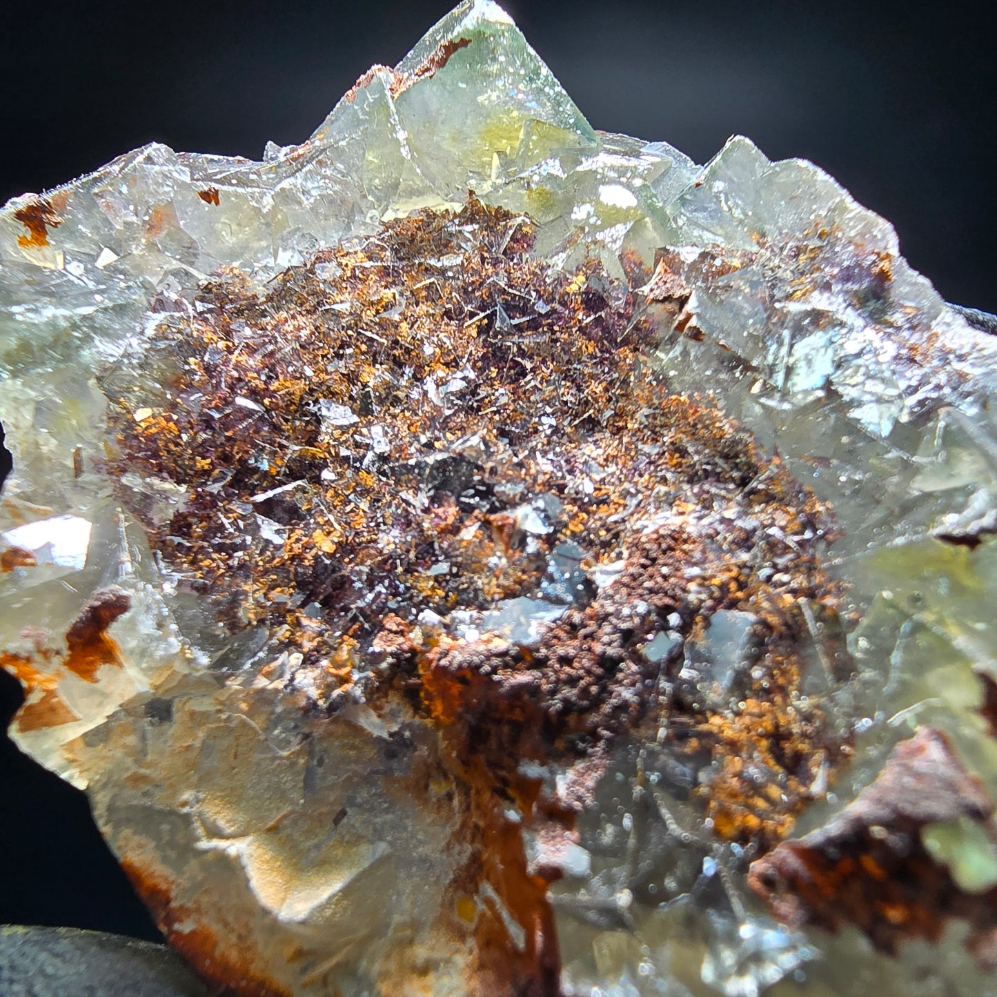 Cubes de fluorite très clairs niveau vert Okorusu, collection Namibie 50*38*19mm