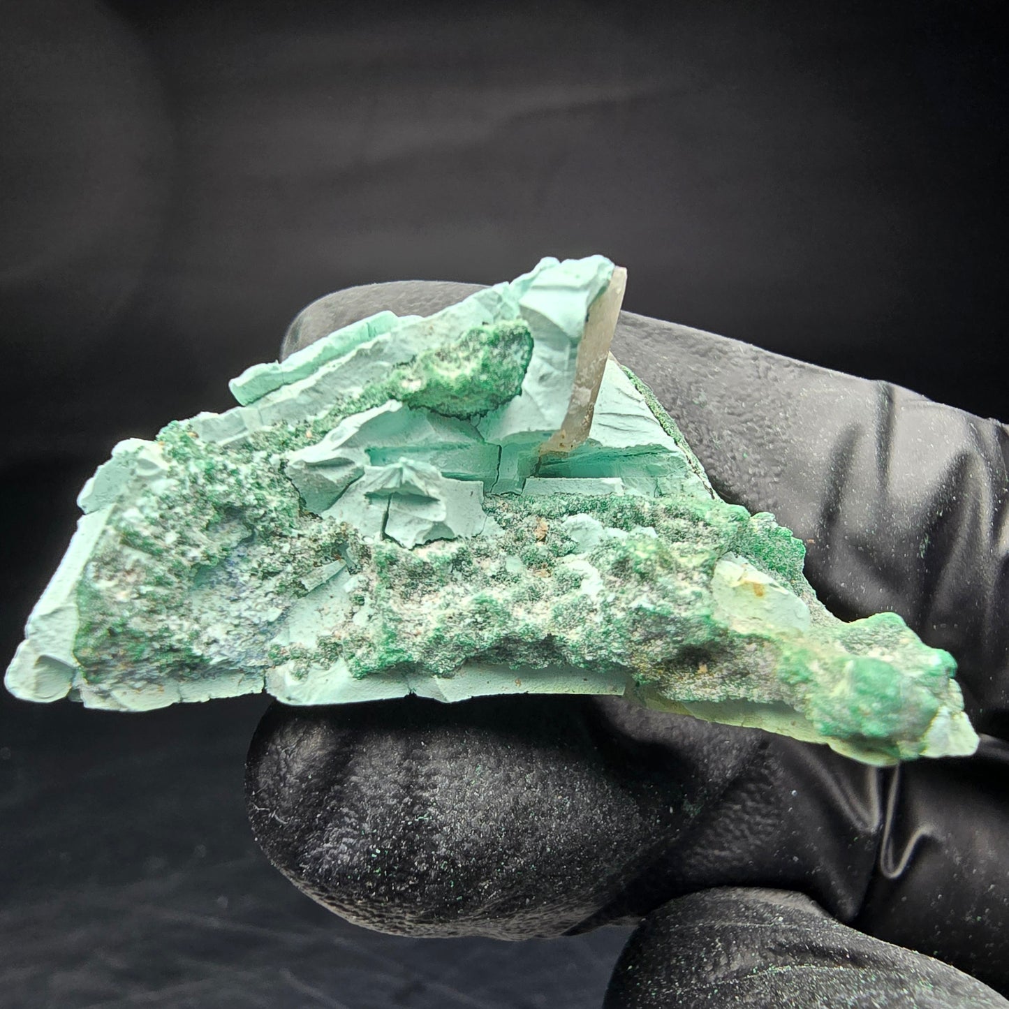 Seltene Malachit, Chrysokoll Stufe Kaokoveld, Namibia 41*25*19mm Sammlung