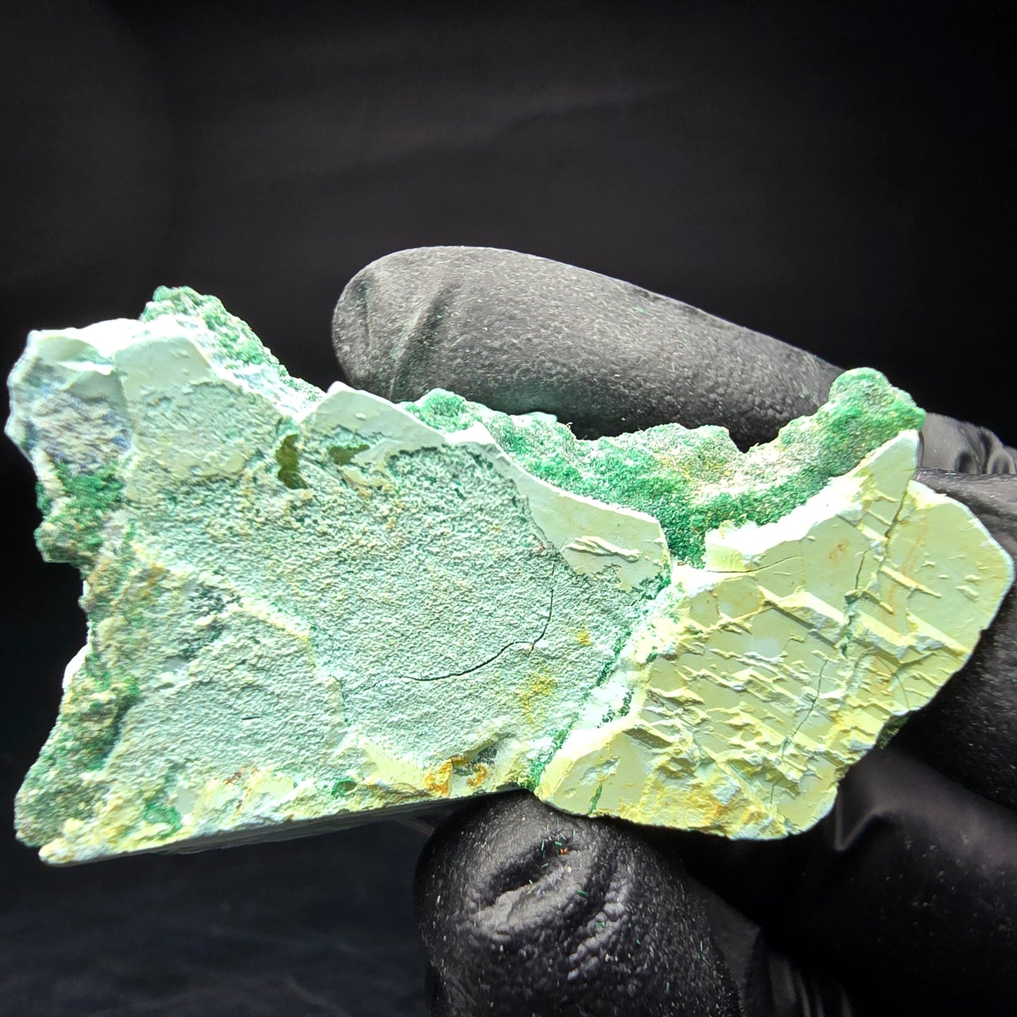 Seltene Malachit, Chrysokoll Stufe Kaokoveld, Namibia 41*25*19mm Sammlung