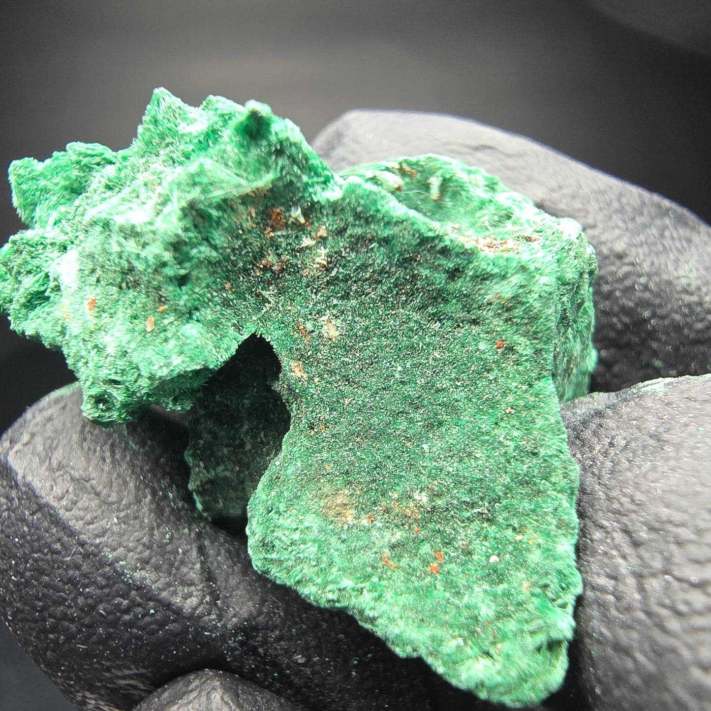 Seltene Malachit Stufe, grün Kaokoveld, Namibia 33*21*16mm Mineraliensammlung