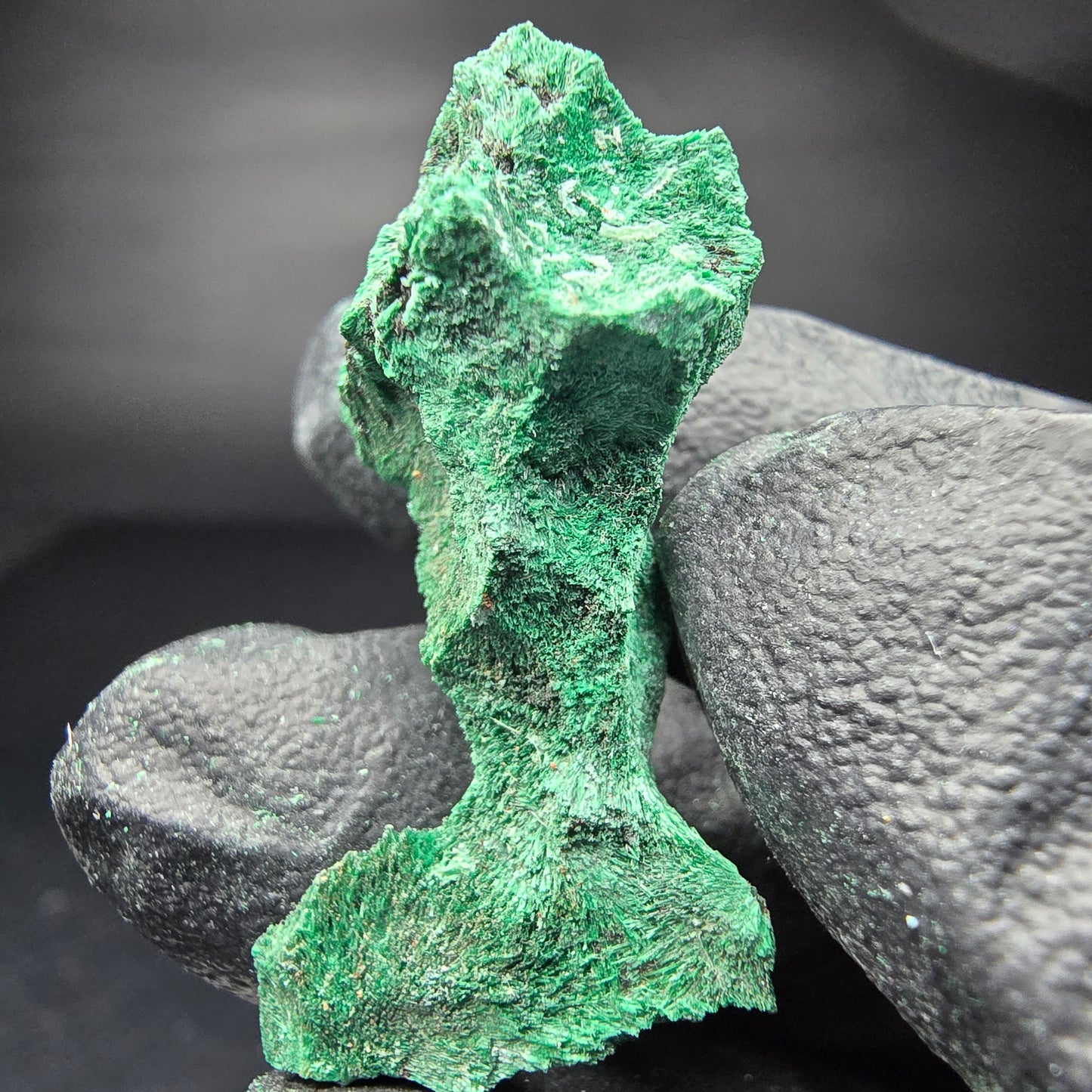 Seltene Malachit Stufe, grün Kaokoveld, Namibia 35*19*16mm Mineraliensammlung