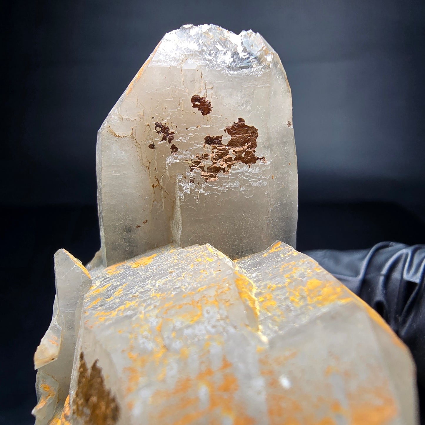 Spécimen rare de quartz en treillis (quartz en treillis) collection Erongo namibie 88*54*53mm