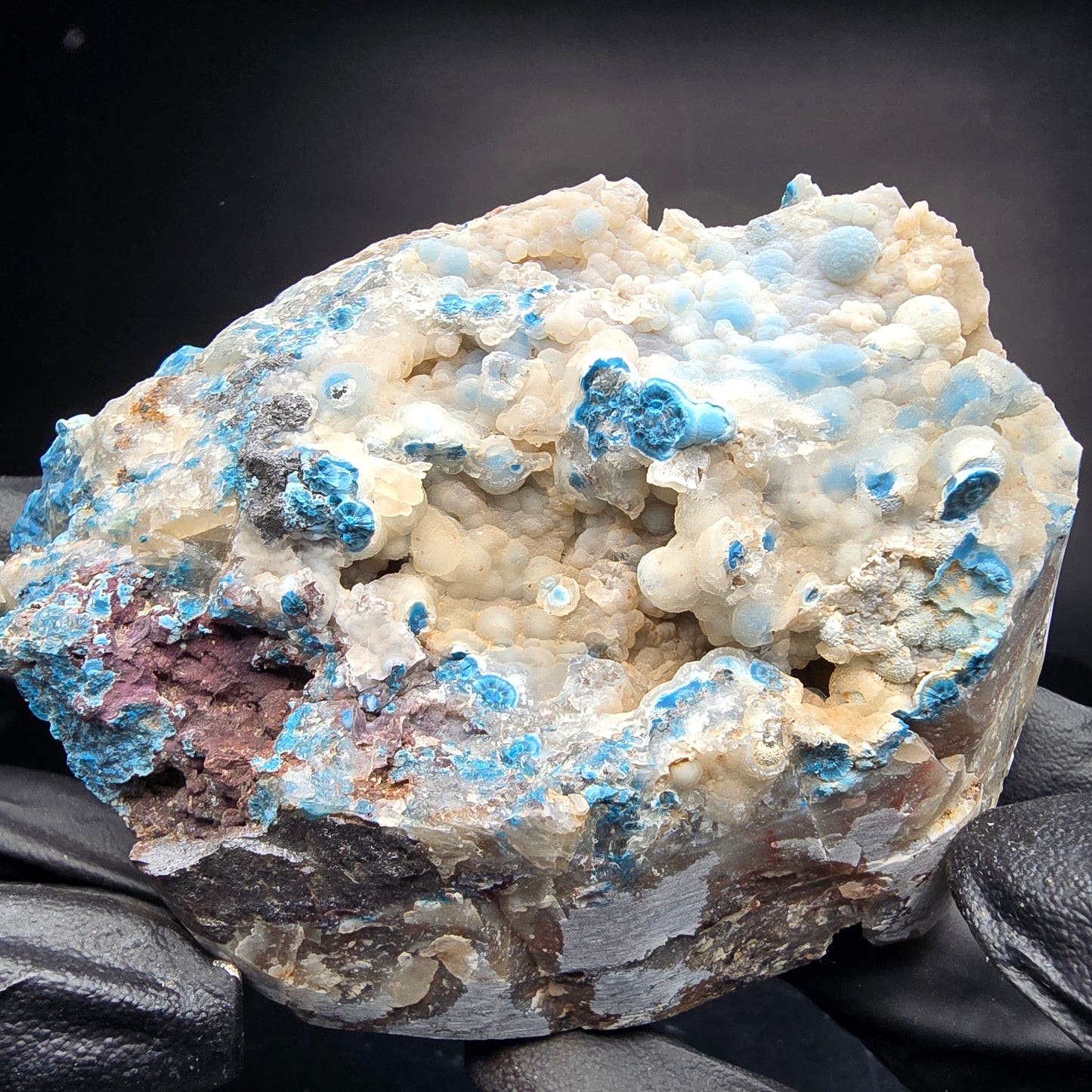 Seltene große Shattuckit Stufe blau Kaokoveld, Namibia 95*53*57mm Sammlung