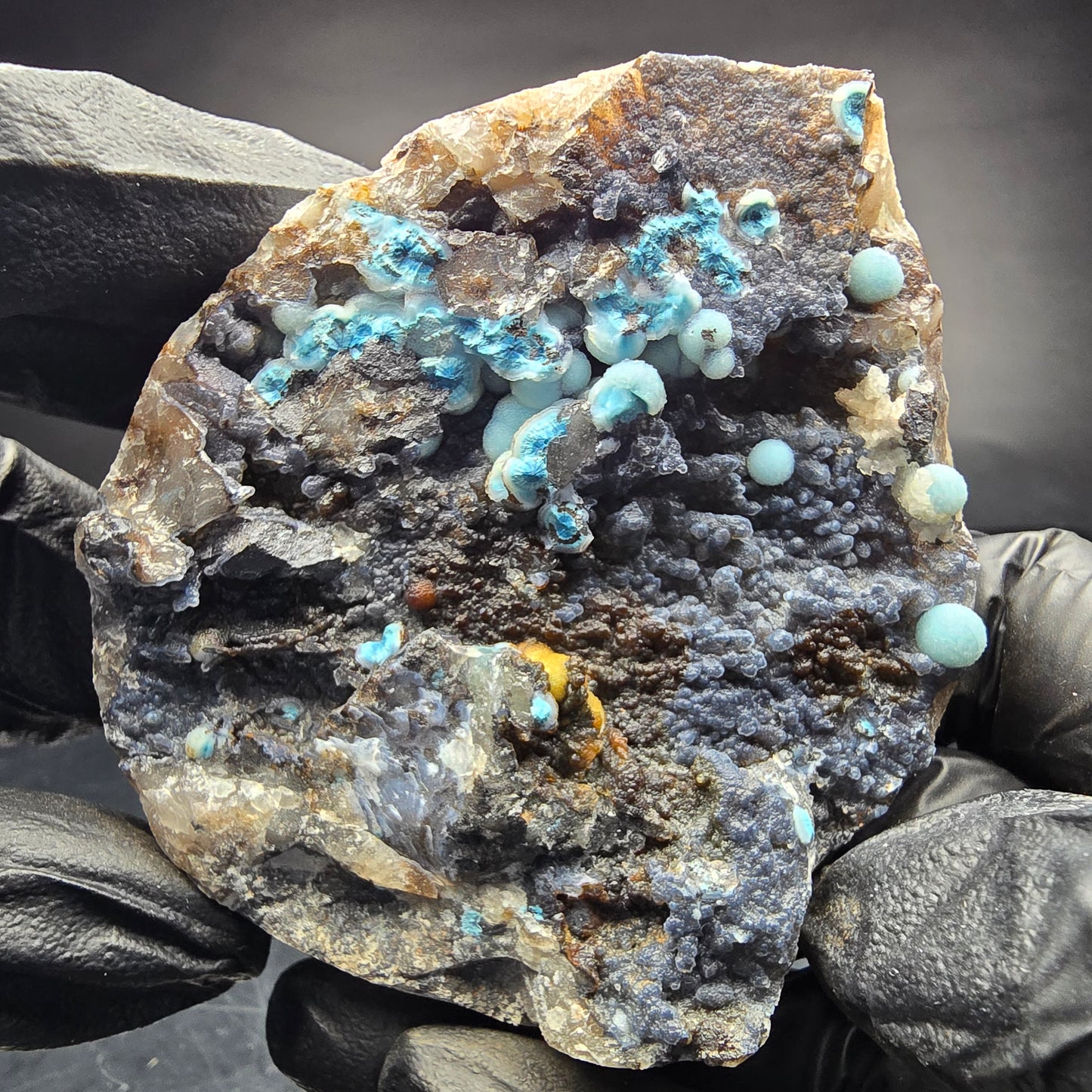 Seltene große Shattuckit Stufe blau Kaokoveld, Namibia 76*63*30mm Sammlung