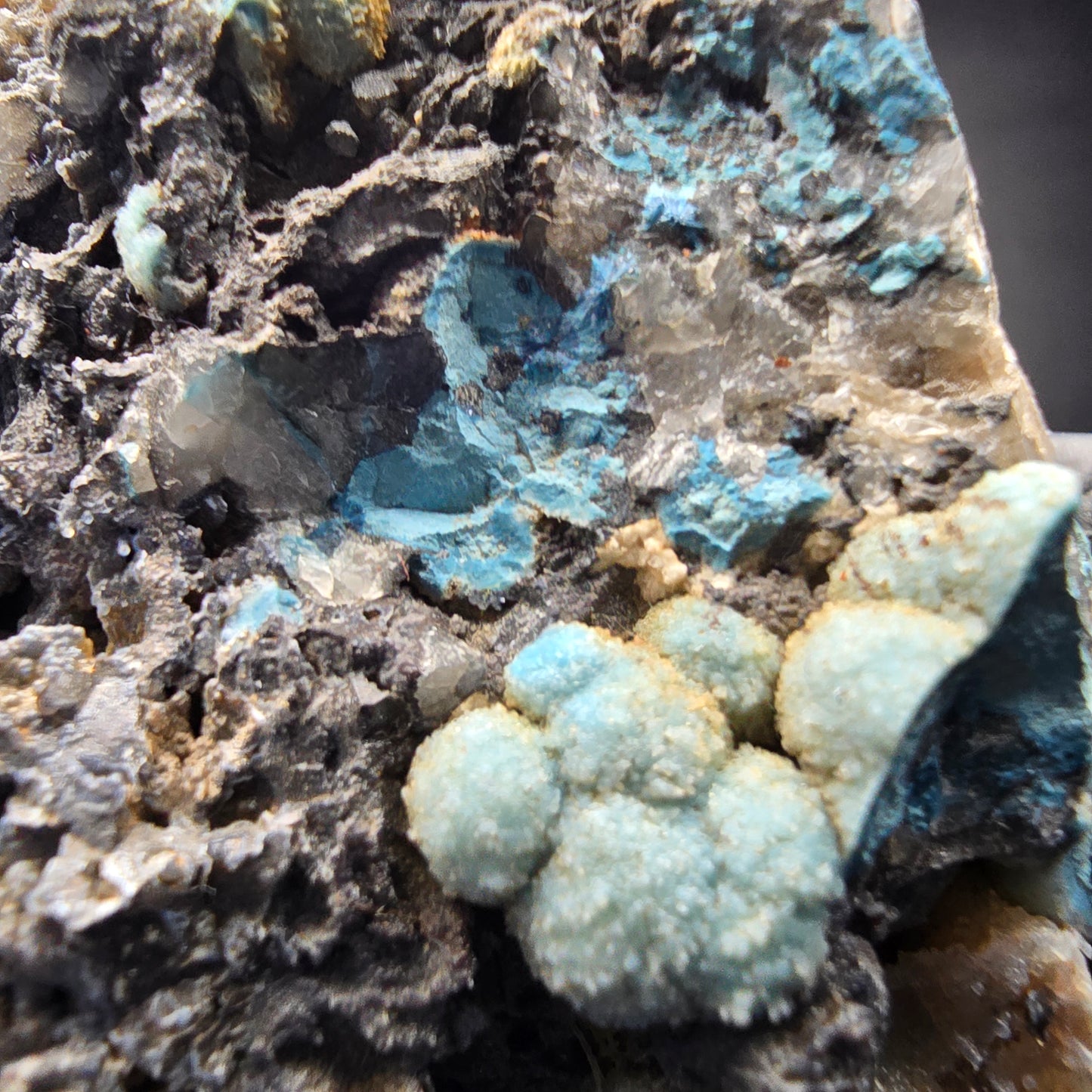 Seltene große Shattuckit Stufe blau Kaokoveld, Namibia 107*103*30mm Sammlung