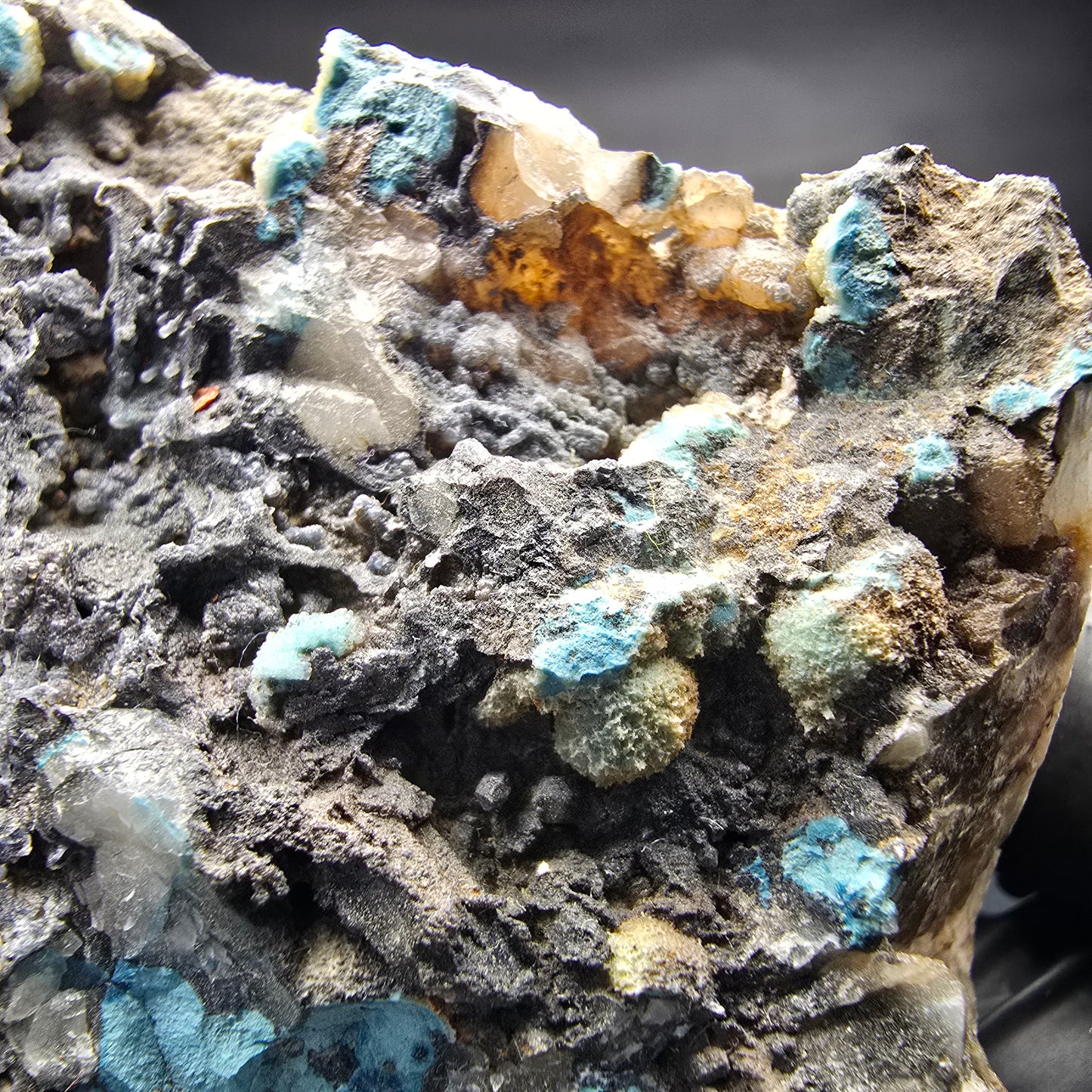 Seltene große Shattuckit Stufe blau Kaokoveld, Namibia 107*103*30mm Sammlung