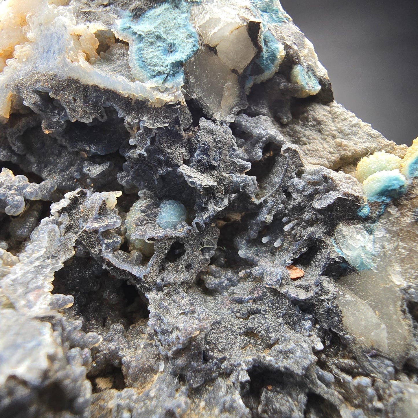 Seltene große Shattuckit Stufe blau Kaokoveld, Namibia 107*103*30mm Sammlung