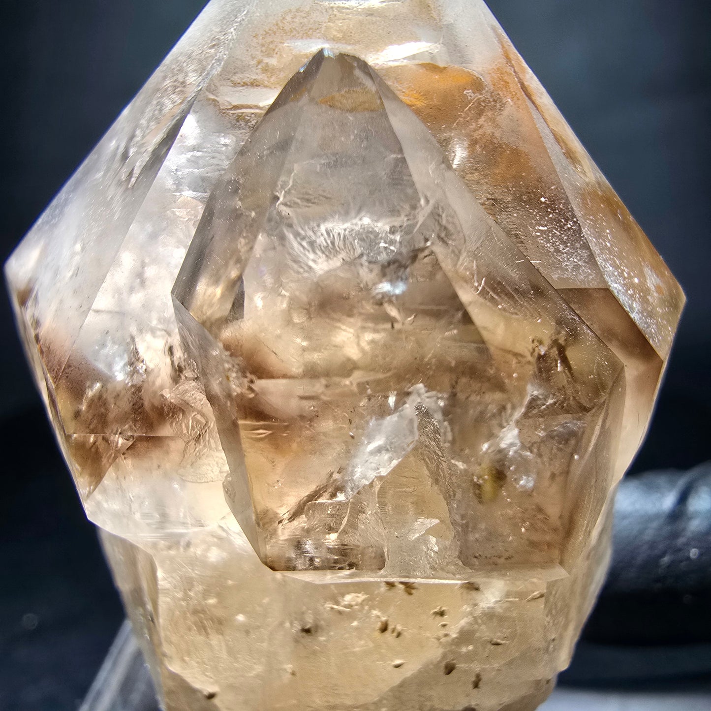 Klare Phantom Rauchquarz Zepter Spitze Erongo, Namibia 51*44*33mm Sammlung