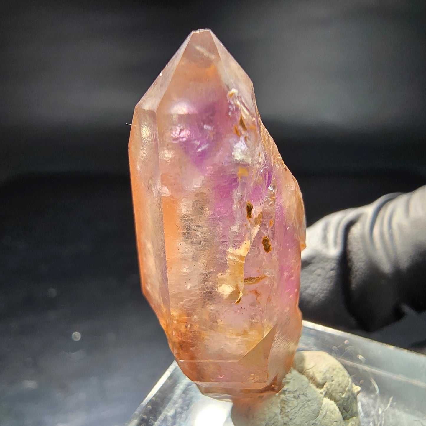 Seltene Phantom Amethyst Doppelender Zepter Brandberg, Namibia 38*18*13mm