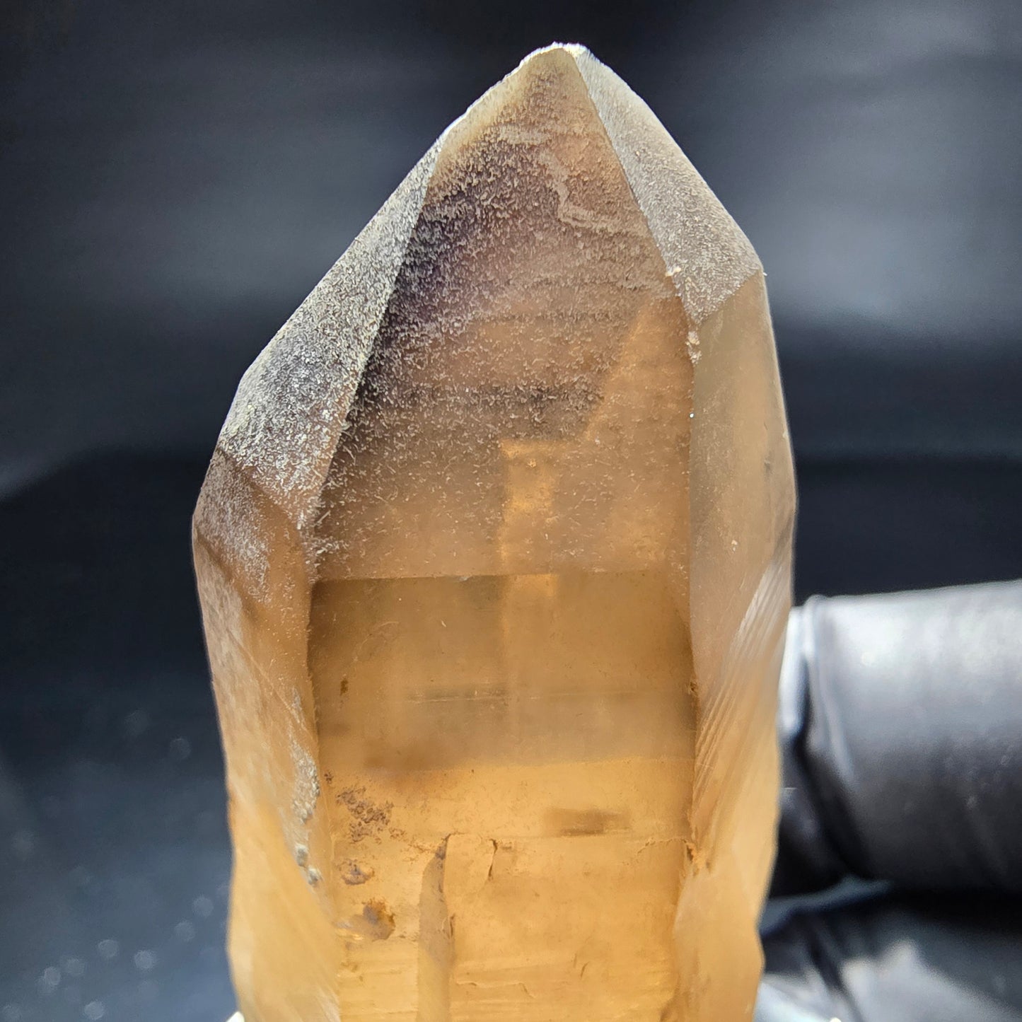 Klare Phantom Rauchquarz Zepter Spitze braun Erongo, Namibia 48*28*26mm Sammlung