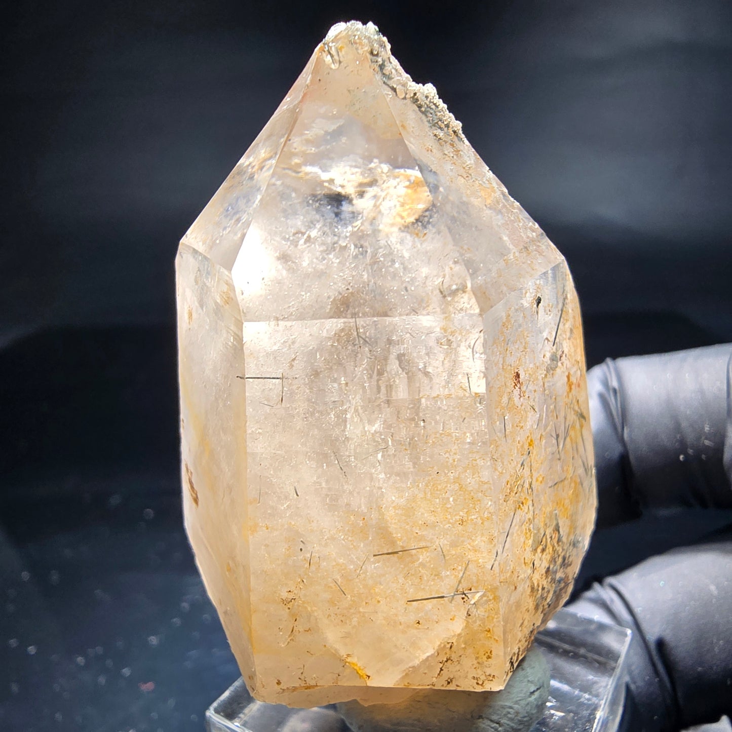 Klare Schörl Turmalin Rauchquarz Hyalit Spitze Erongo, Namibia 52*39*28mm