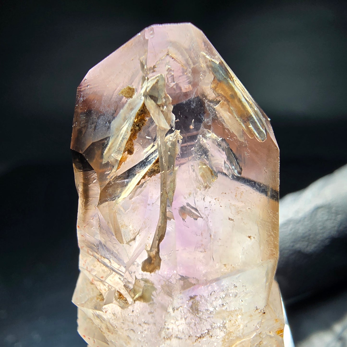 Klare Phantom Amethyst Fenster Zepter Spitze Goboboseb Namibia 40*29*20mm