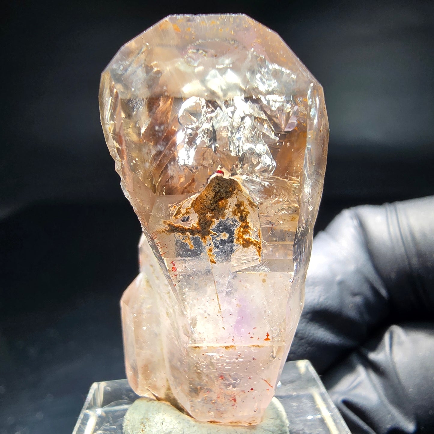 Klare Phantom Amethyst Fenster Zepter Spitze Goboboseb Namibia 38*16*18mm