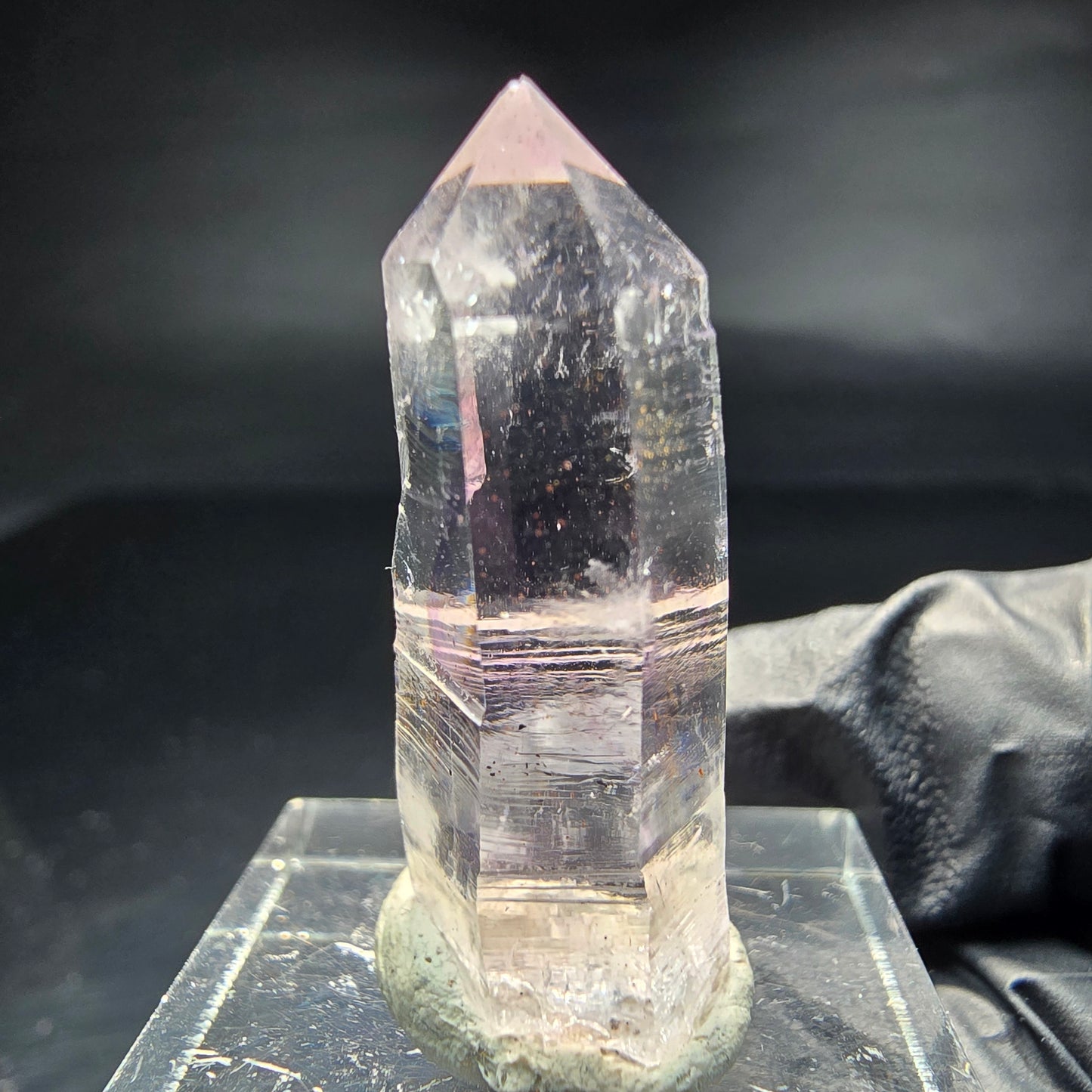 Klare Phantom Amethyst Zepter Spitze Goboboseb Namibia 31*11*9mm Sammlung