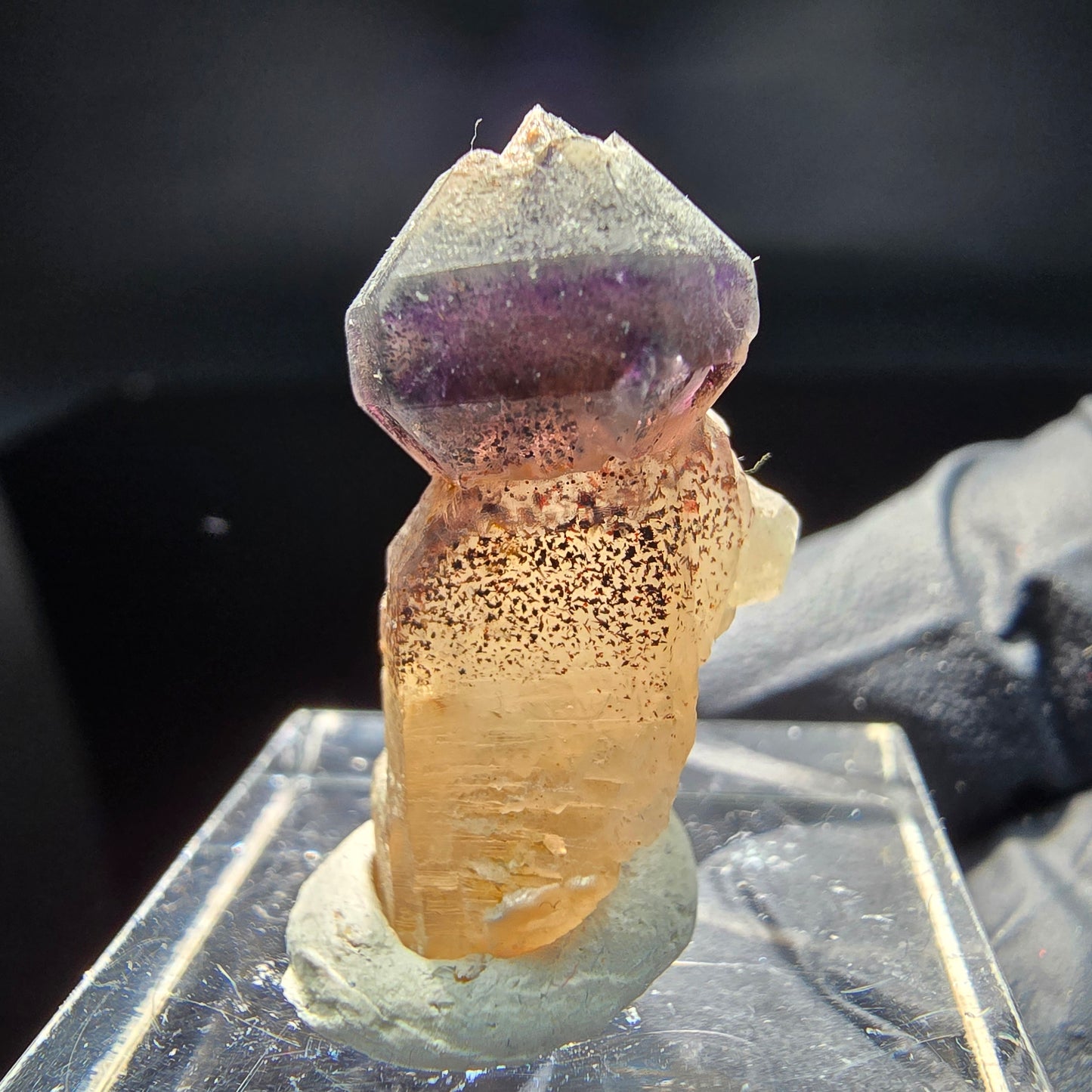 Schöne Phantom Amethyst Zepter Spitze Brandberg, Namibia 25*18*13mm Sammlung