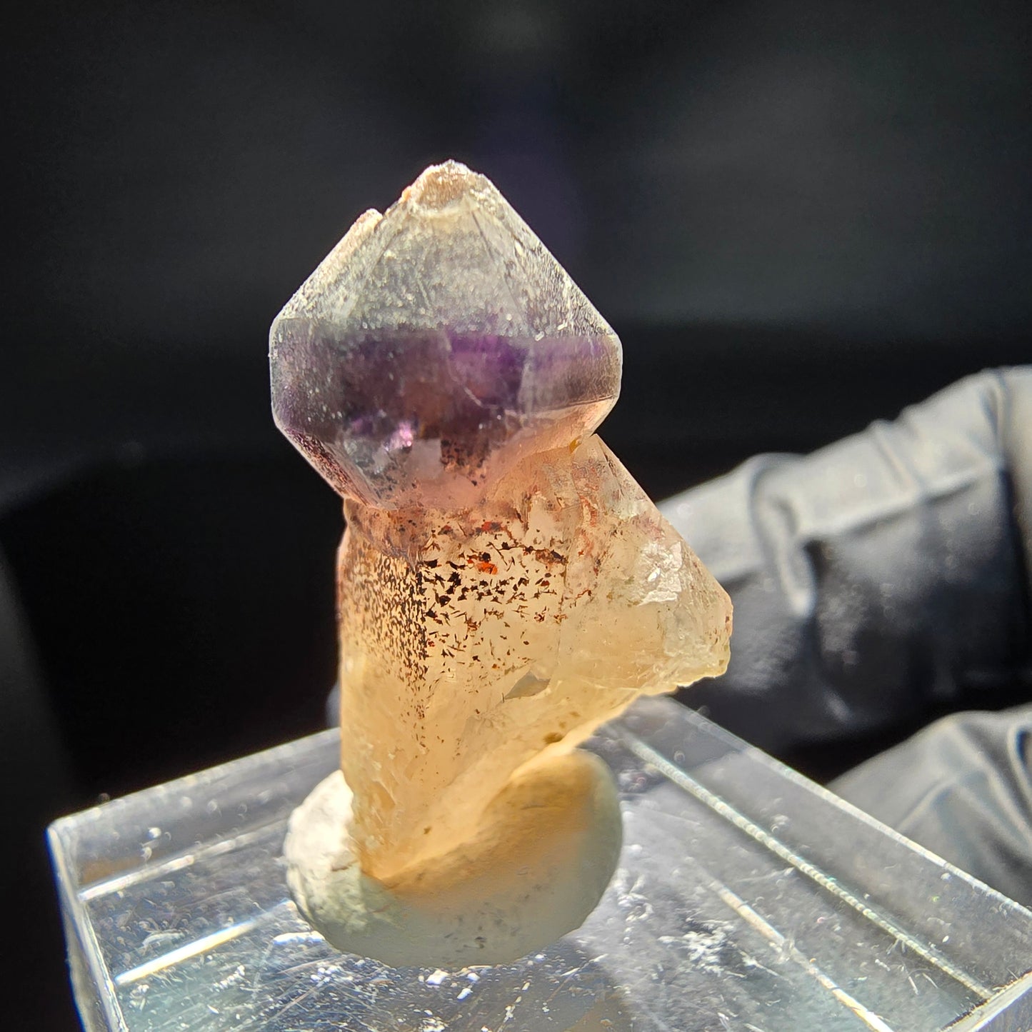 Schöne Phantom Amethyst Zepter Spitze Brandberg, Namibia 25*18*13mm Sammlung