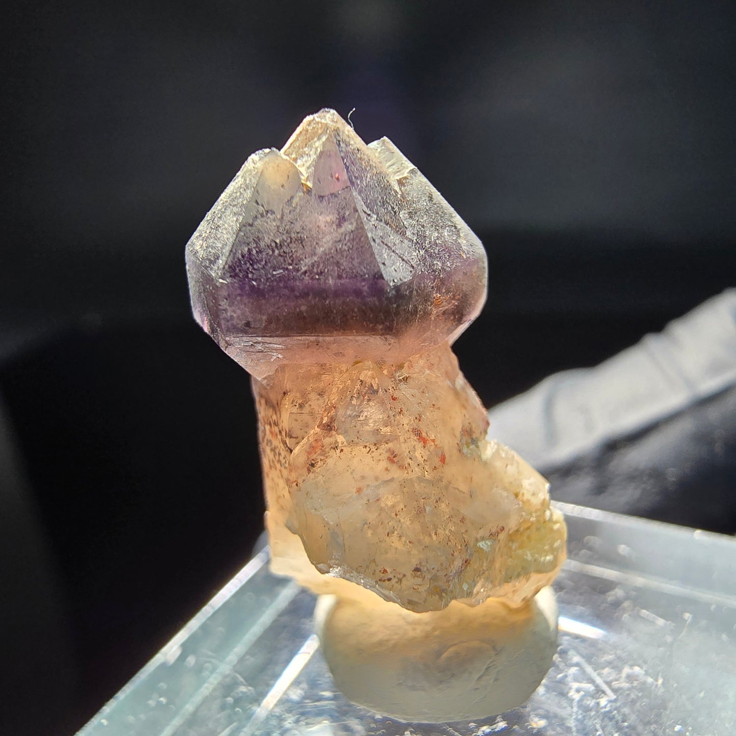 Schöne Phantom Amethyst Zepter Spitze Brandberg, Namibia 25*18*13mm Sammlung