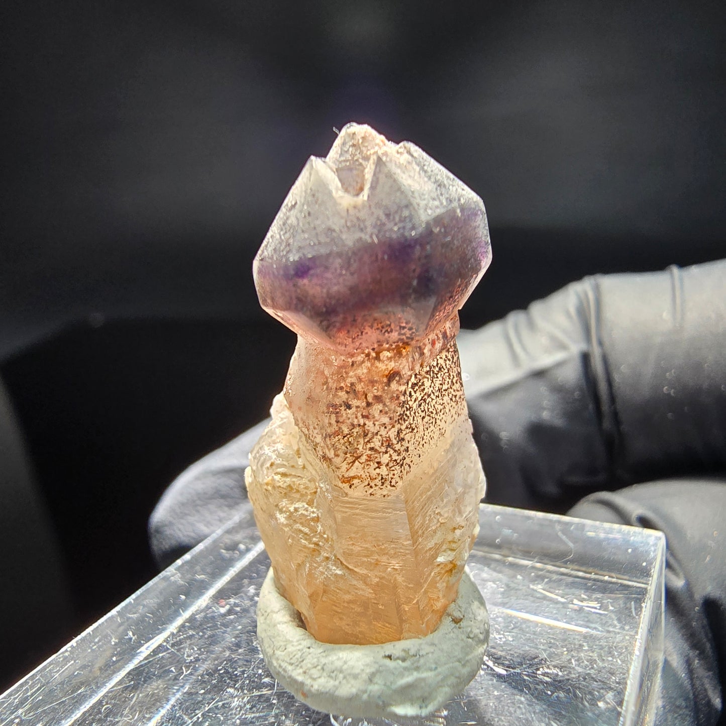 Schöne Phantom Amethyst Zepter Spitze Brandberg, Namibia 25*18*13mm Sammlung