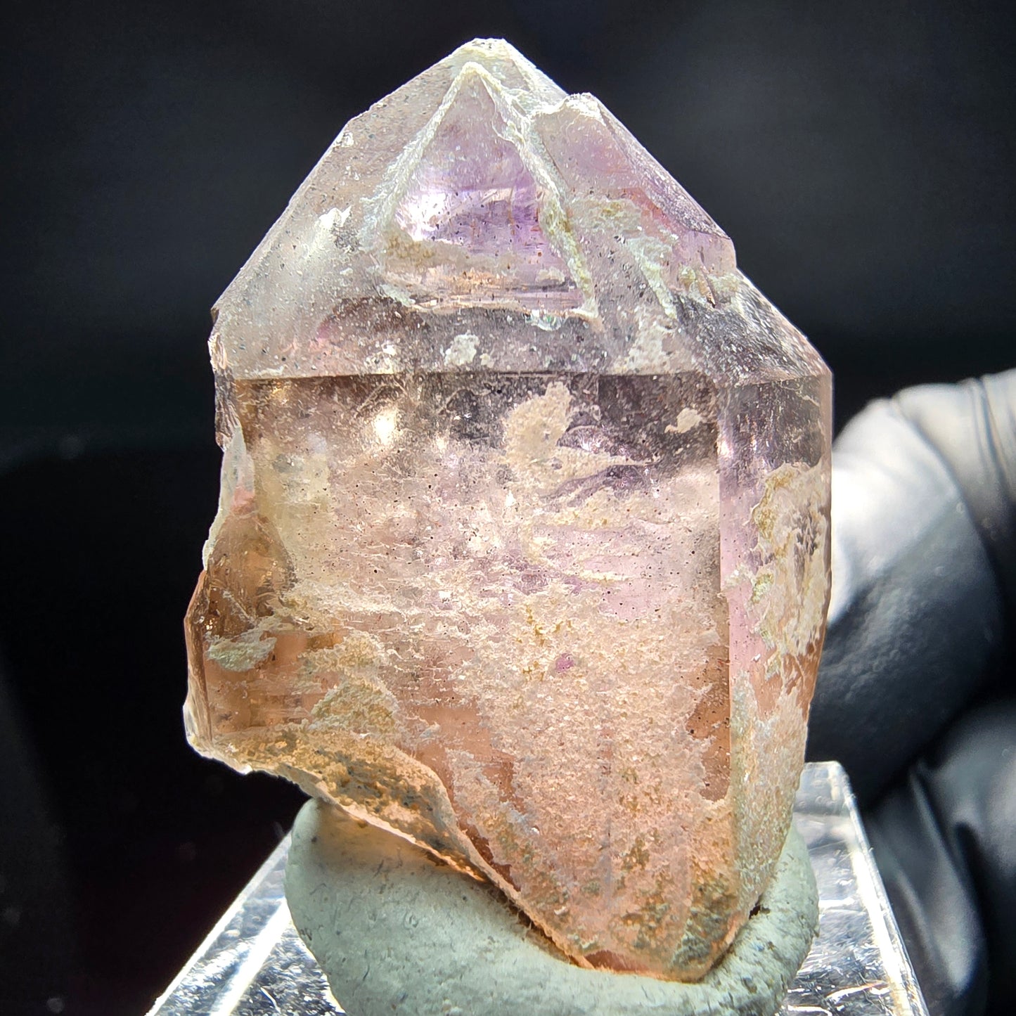 Klare Phantom Amethyst Fensterquarz Formation Brandberg, Namibia 36*26*20mm