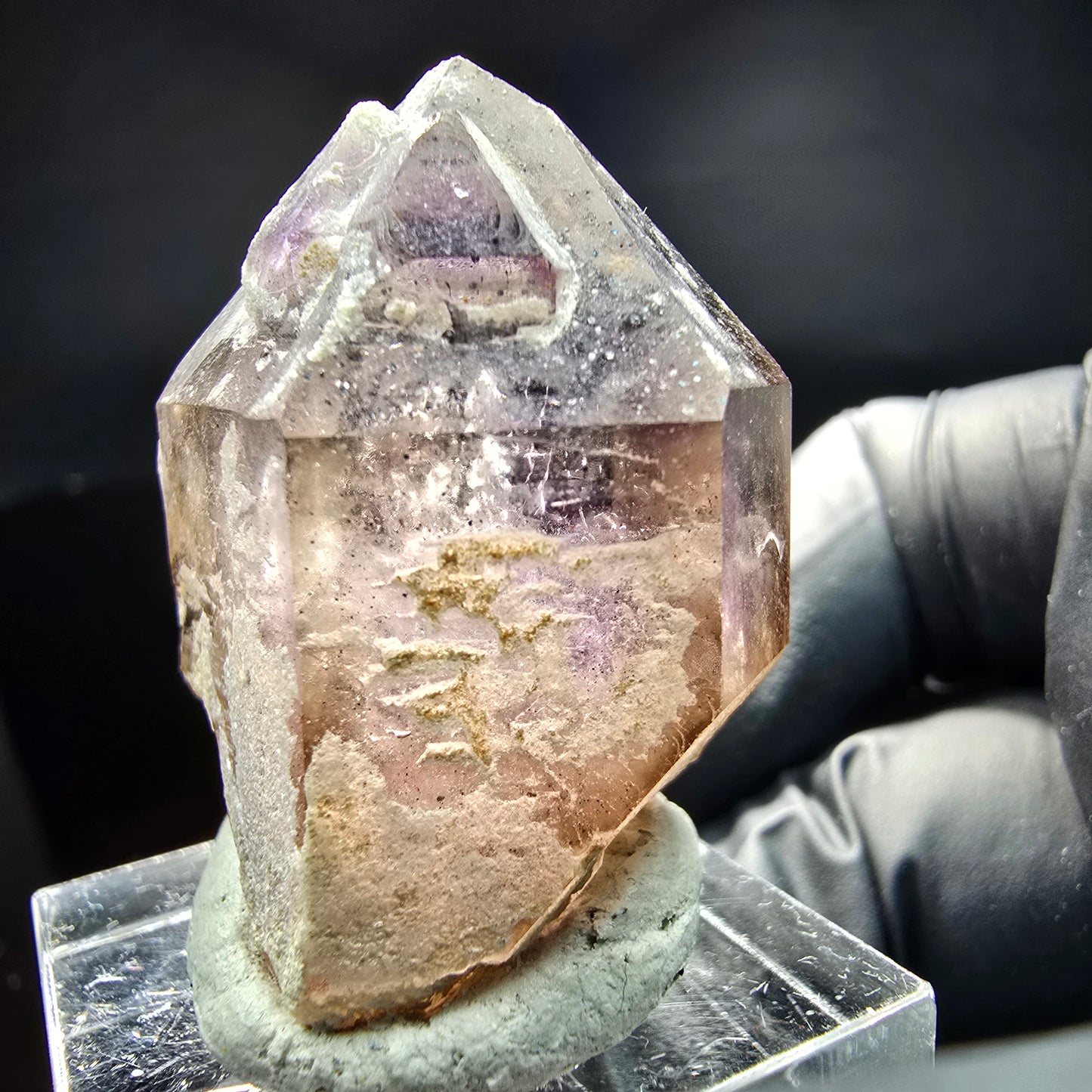 Klare Phantom Amethyst Fensterquarz Formation Brandberg, Namibia 36*26*20mm