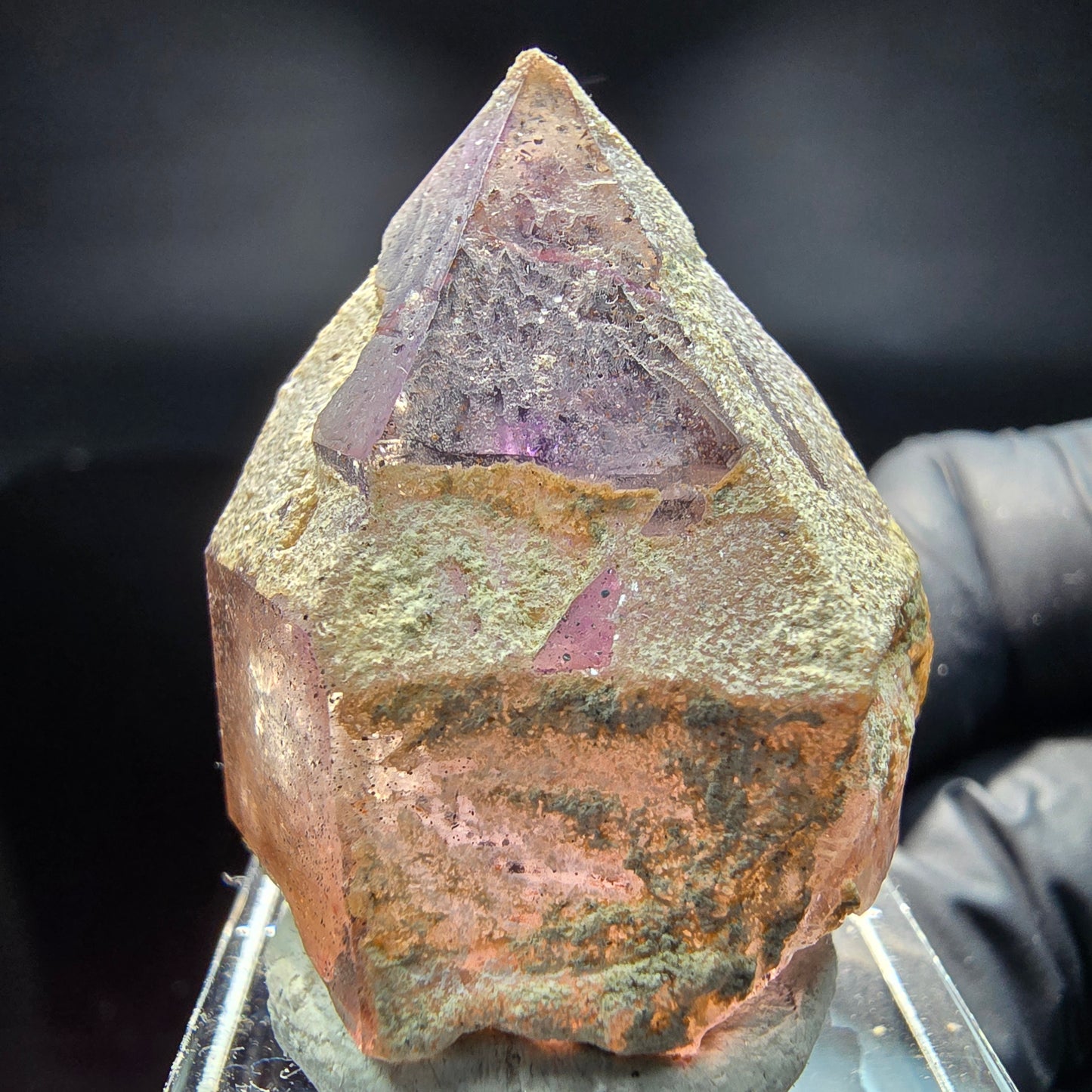 Klare Phantom Amethyst Spitze lila braun Brandberg, Namibia 34*26*23mm Sammlung