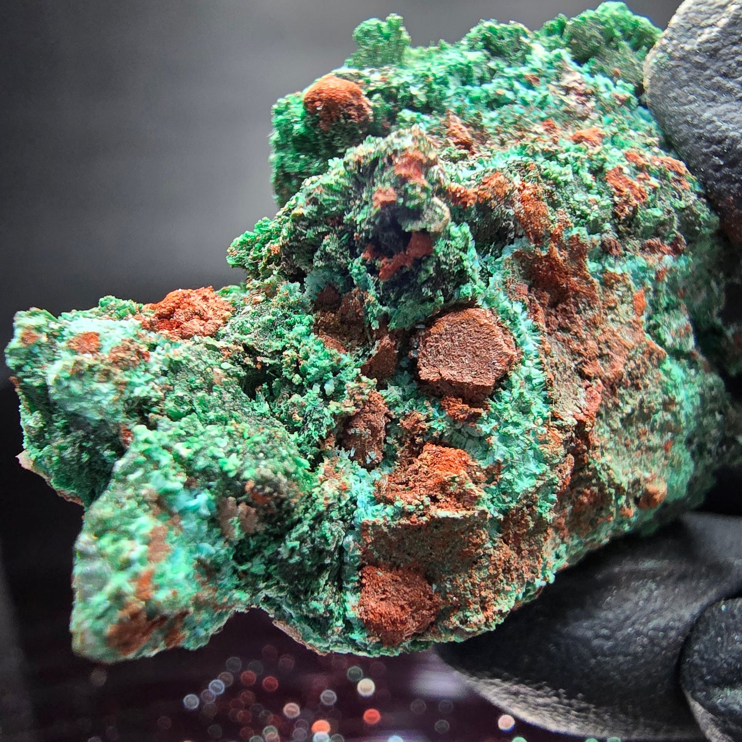 Seltene Malachit auf Matrix Stufe grün Kaokoveld, Namibia 43*33*16mm Sammlung