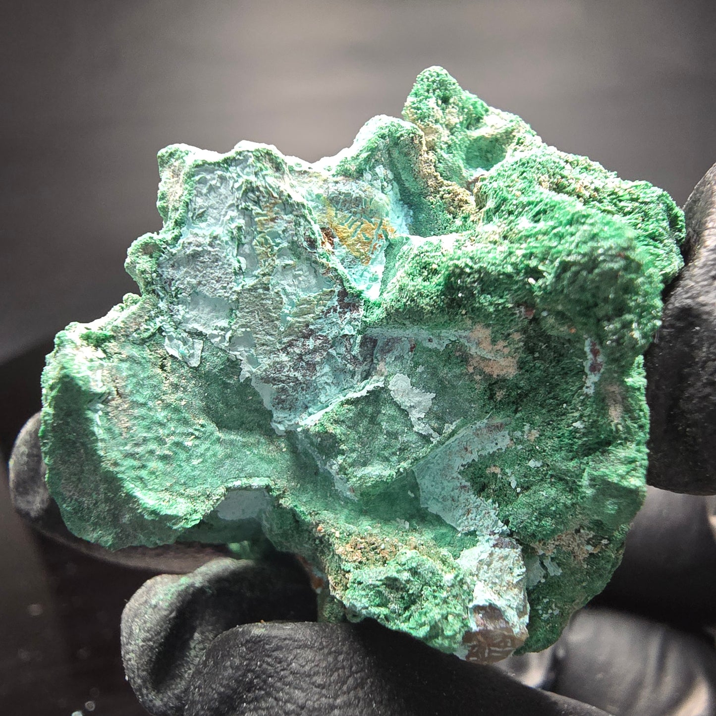 Seltene Malachit, Chrysokoll Stufe Kaokoveld, Namibia 40*31*31mm Sammlung