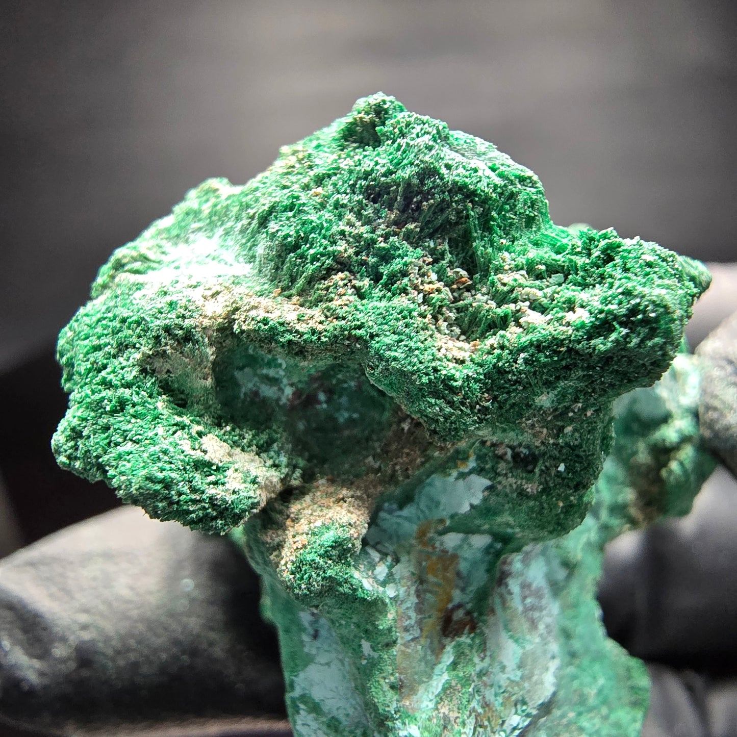 Seltene Malachit, Chrysokoll Stufe Kaokoveld, Namibia 40*31*31mm Sammlung