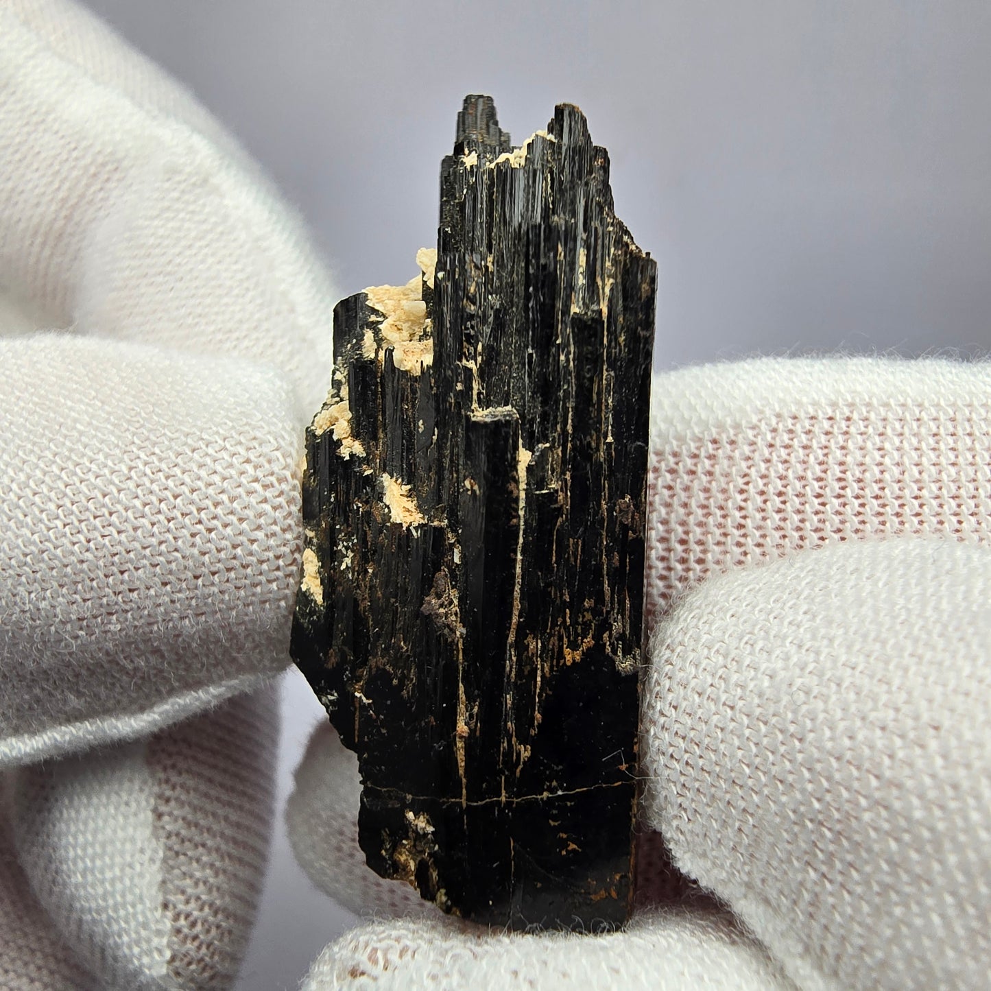 Schöner Schörl Turmalin schwarz glänzend Erongo, Namibia 36*16*16mm Sammlung