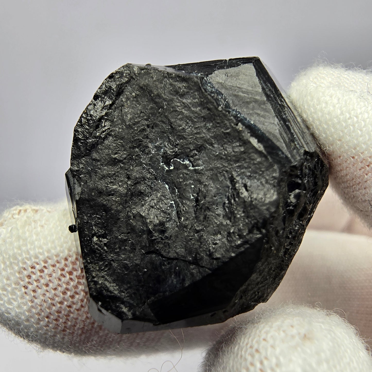 Symmetrischer Schörl Turmalin mit Hyalit Erongo, Namibia 26*23*20mm Sammlung