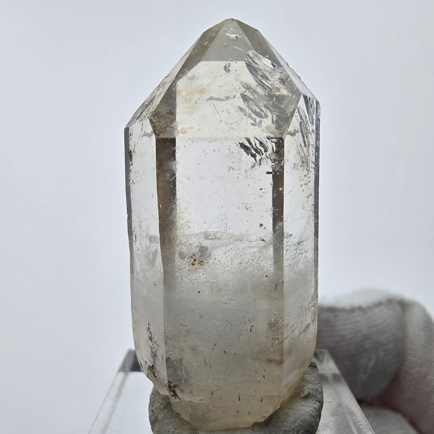 Enhydro Phantom Smoky Quartz Tip 1x Bubble Goboboseb, Namibie 42*17*16mm