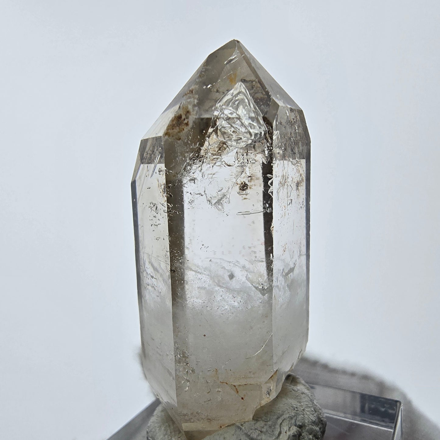 Enhydro Phantom Smoky Quartz Tip 1x Bubble Goboboseb, Namibie 42*17*16mm
