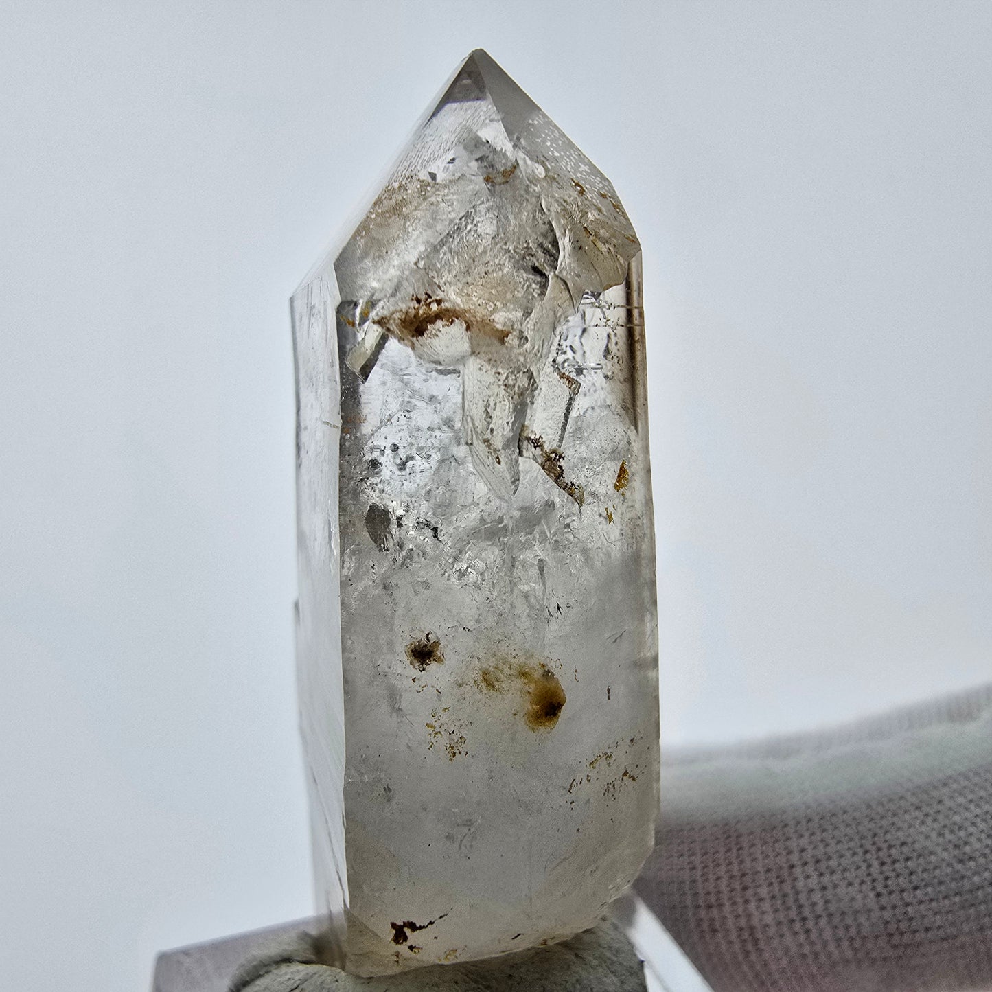 Enhydro Phantom Smoky Quartz Tip 1x Bubble Goboboseb, Namibie 47*23*14mm