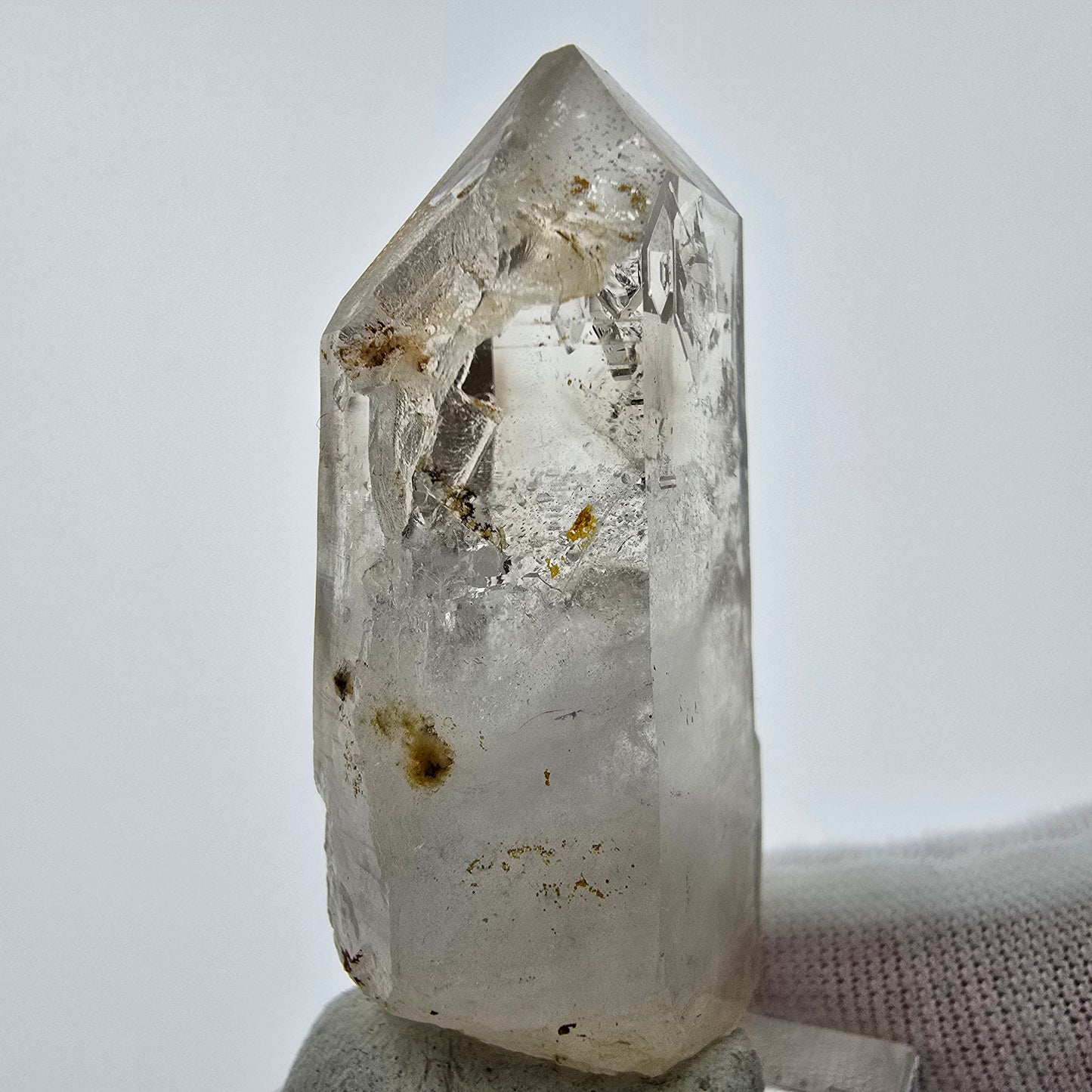 Enhydro Phantom Smoky Quartz Tip 1x Bubble Goboboseb, Namibie 47*23*14mm
