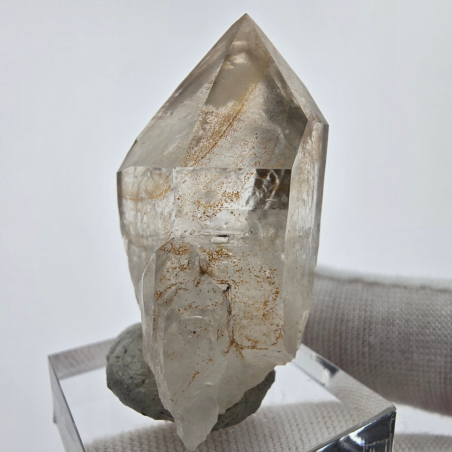 Enhydro Phantom Smoky Quartz Point 4x Bubble Goboboseb Namibie 41*25*19mm Collection