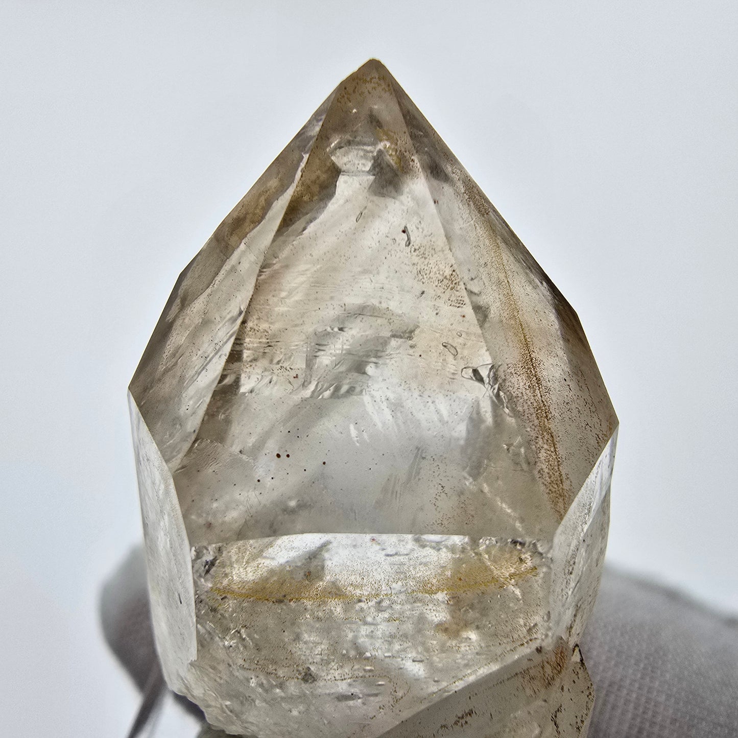 Enhydro Phantom Smoky Quartz Point 4x Bubble Goboboseb Namibie 41*25*19mm Collection