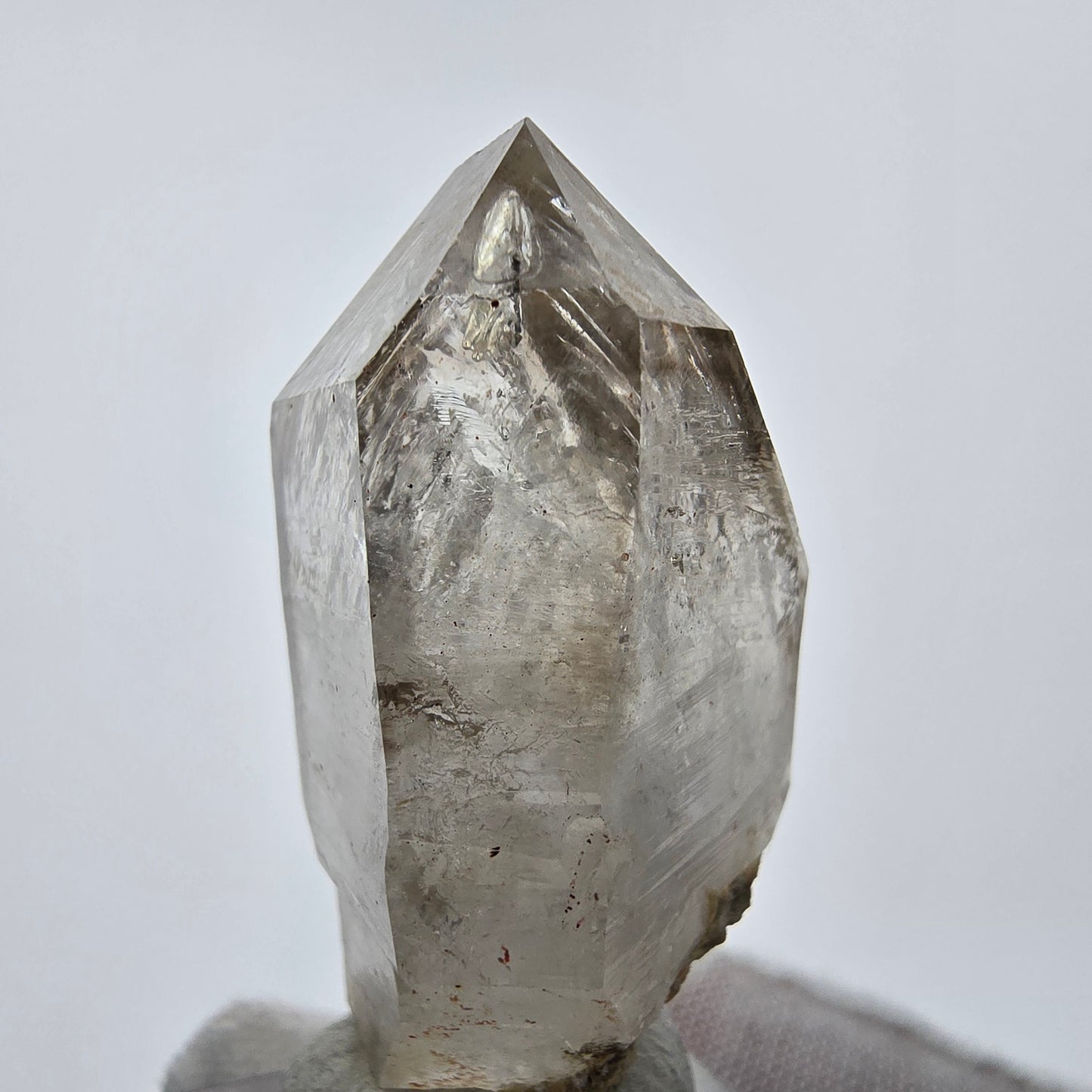 Enhydro Phantom Smoky Quartz Double Ended 1x Bubble Goboboseb, Namibia 47*26*22mm