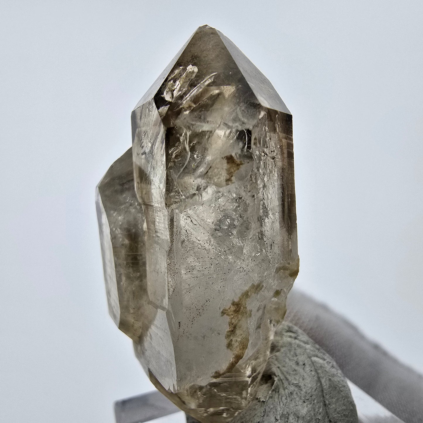 Enhydro Phantom Rauchquarz Doppelender 2x Blase Goboboseb, Namibia 42*24*16mm
