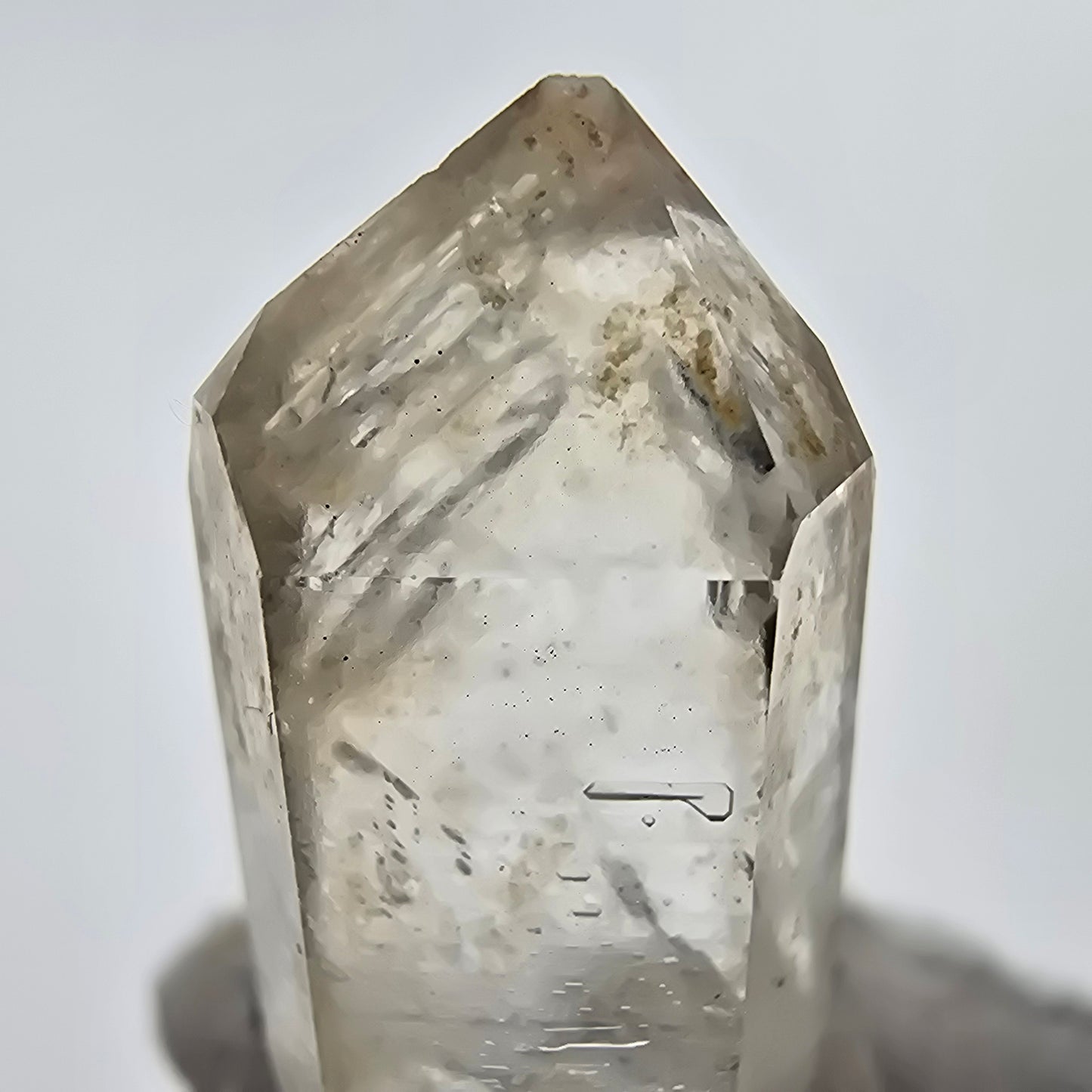 Enhydro Phantom Rauchquarz Spitze 1x Blase Goboboseb Namibia 39*18*11mm Sammlung