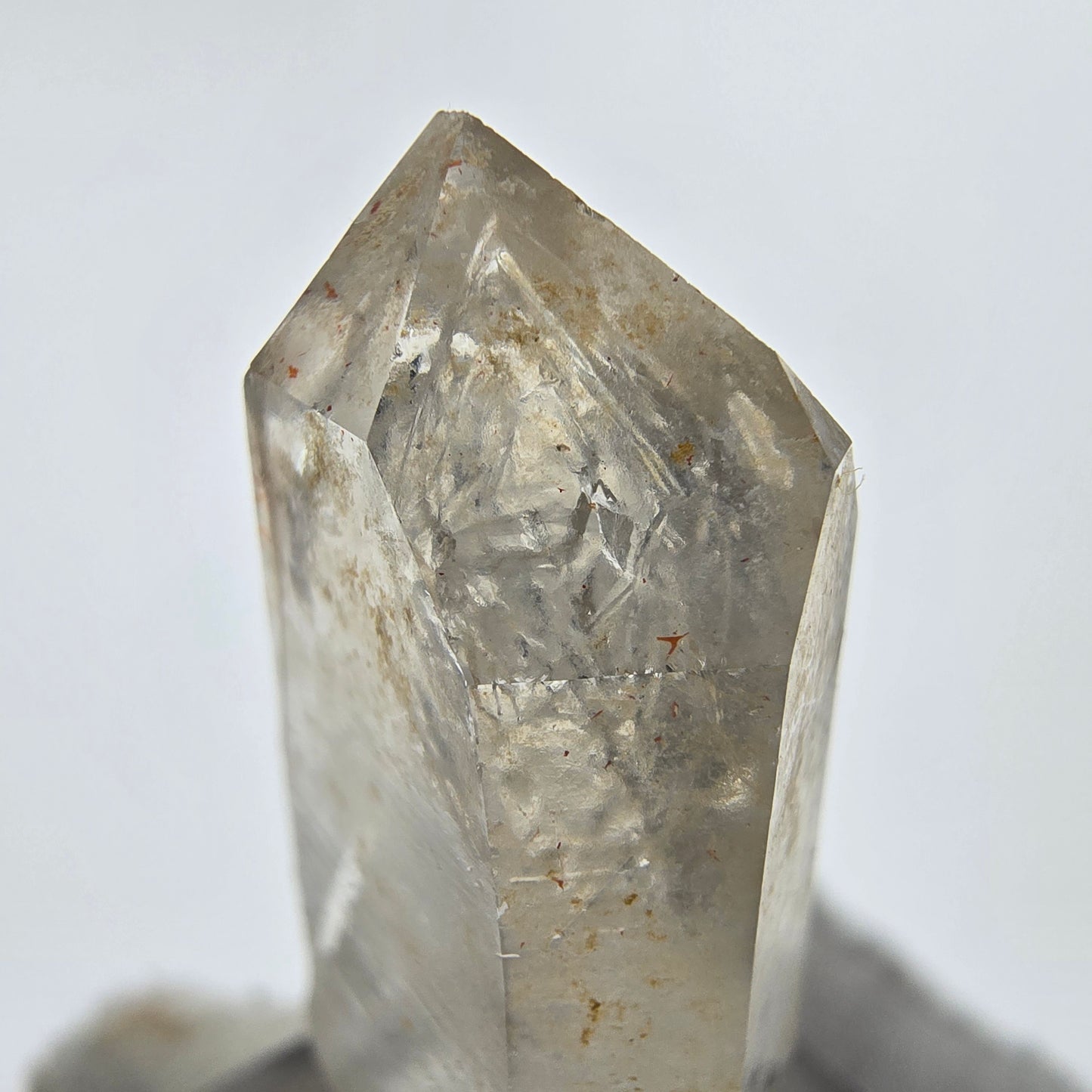 Enhydro Phantom Rauchquarz Spitze 1x Blase Goboboseb Namibia 39*18*11mm Sammlung