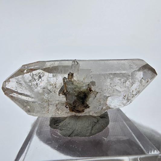 10x clear phantom smoky quartz points, scepter from Goboboseb, Namibia lot collection