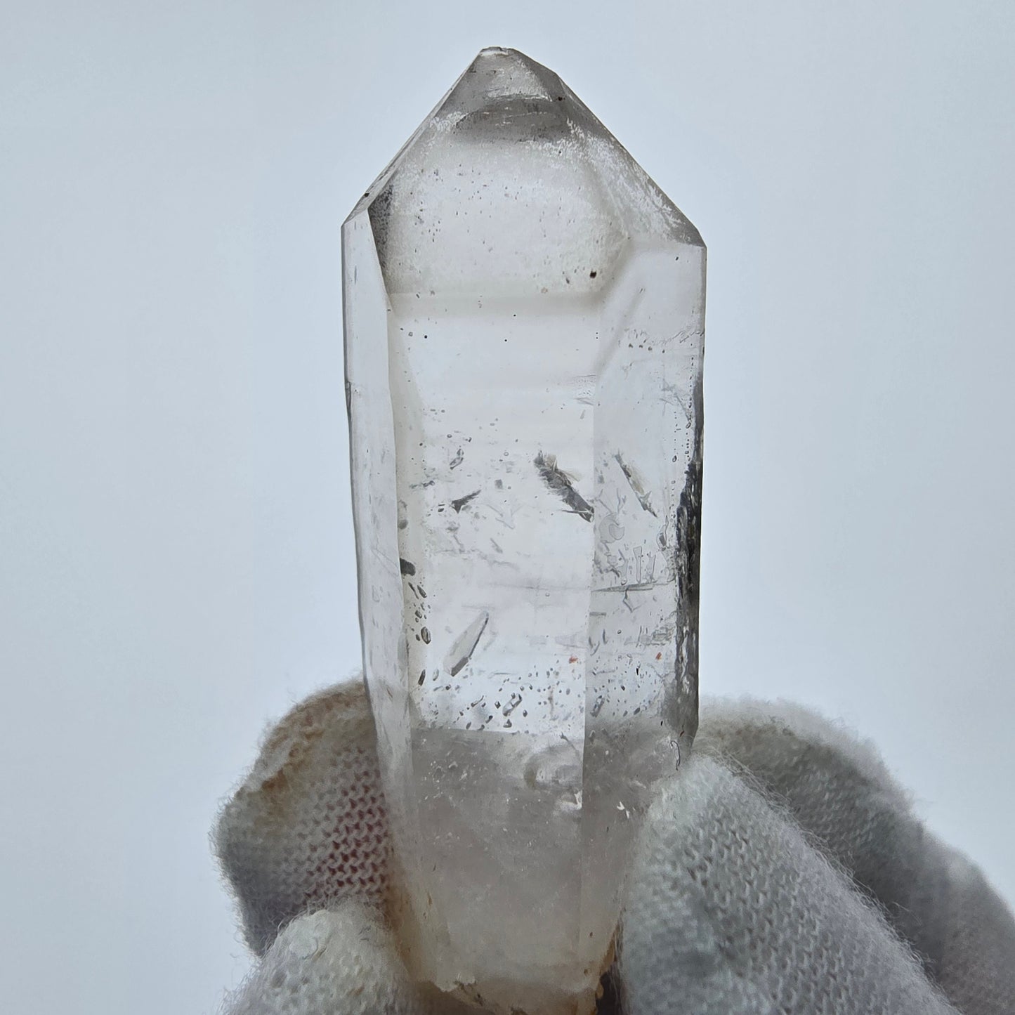 10x klare Phantom Rauchquarz Spitzen, Zepter aus Goboboseb, Namibia Lot Sammlung