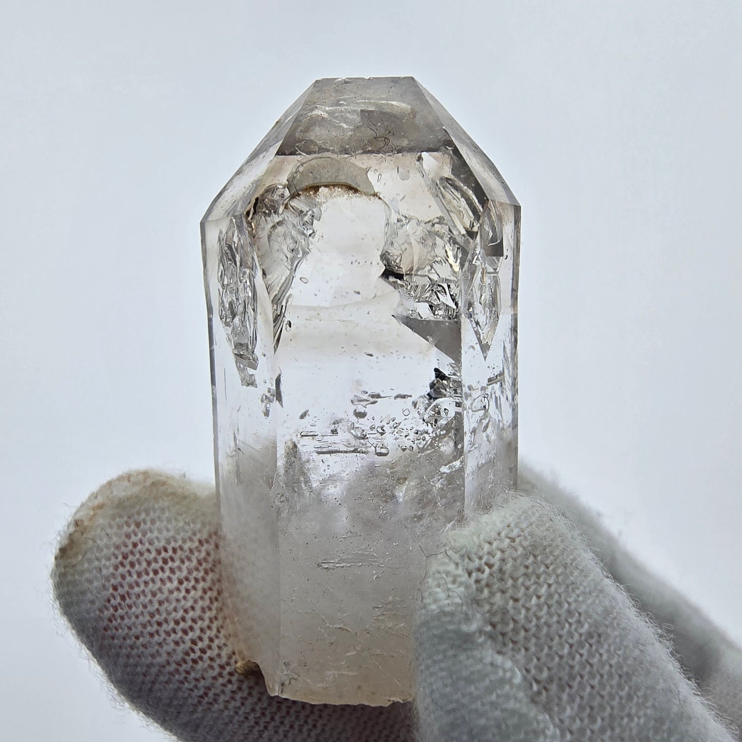 10x pointes de quartz fumé fantôme clair, sceptre de Goboboseb, collection Namibie Lot
