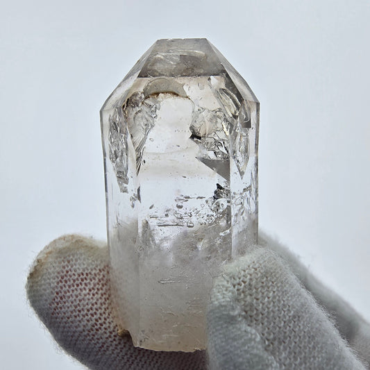 10x clear phantom smoky quartz points, scepter from Goboboseb, Namibia lot collection