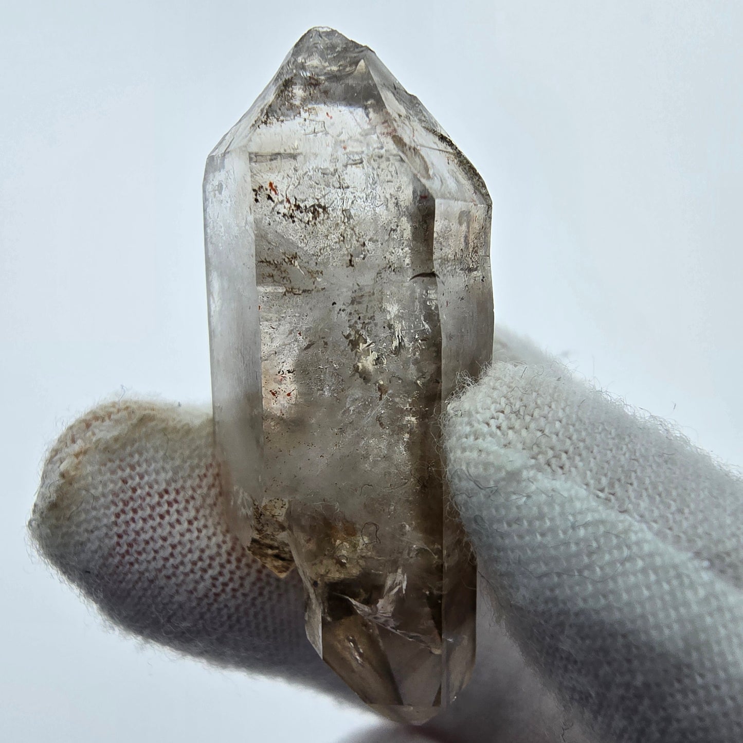 10x pointes de quartz fumé fantôme clair, sceptre de Goboboseb, collection Namibie Lot