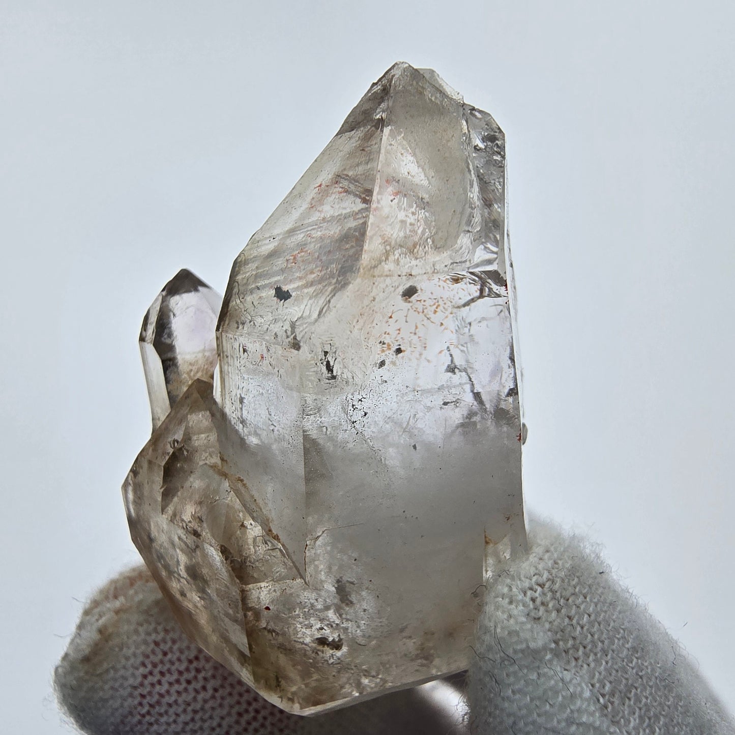 10x pointes de quartz fumé fantôme clair, sceptre de Goboboseb, collection Namibie Lot