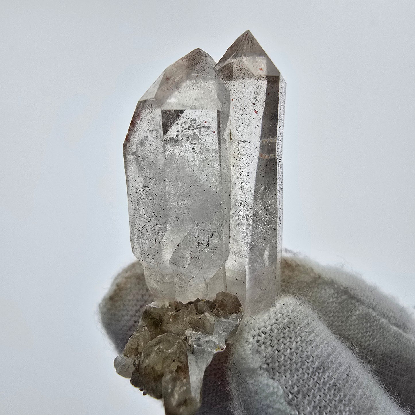 10x pointes de quartz fumé fantôme clair, sceptre de Goboboseb, collection Namibie Lot