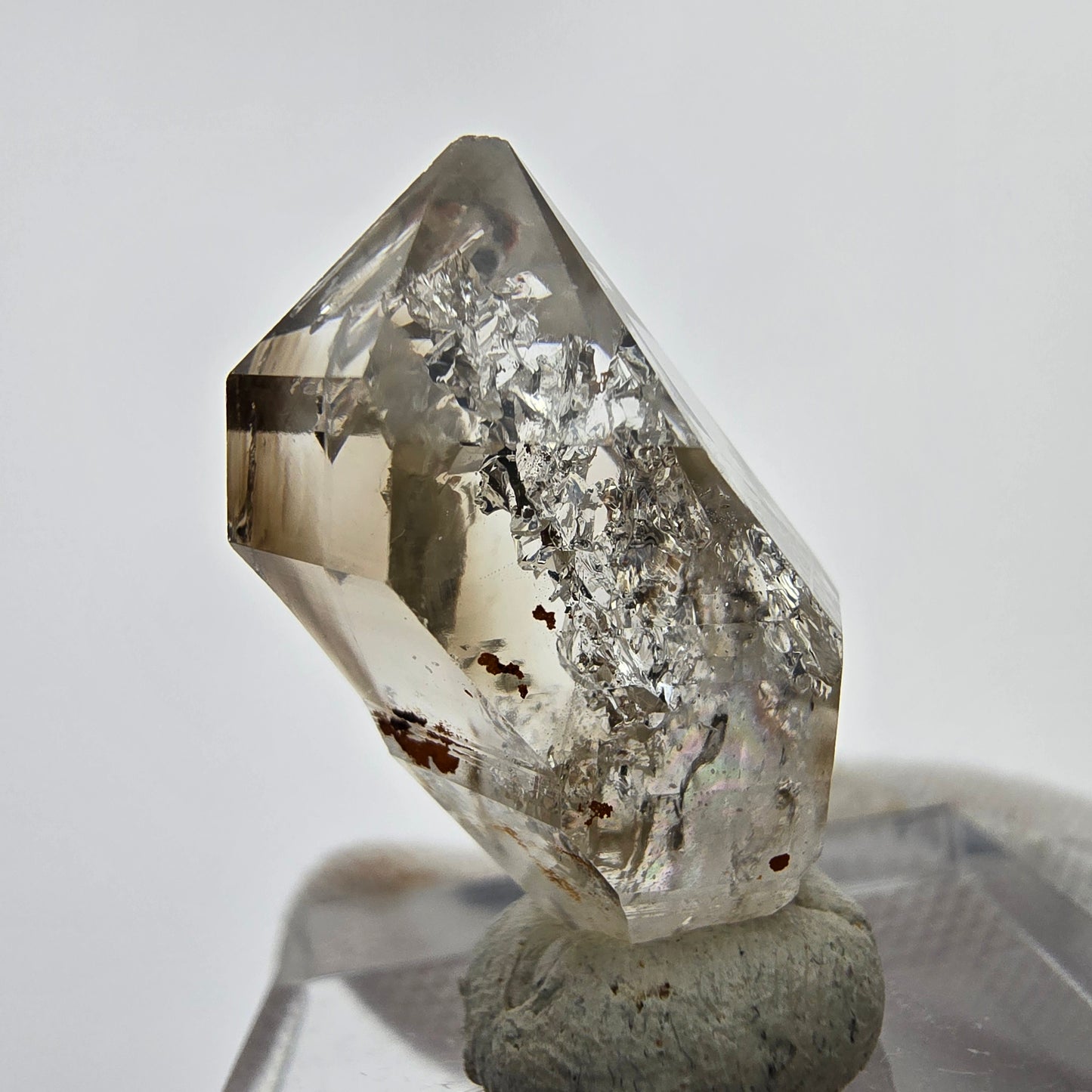24x klare Phantom Rauchquarz Spitzen, Zepter aus Goboboseb, Namibia Lot Sammlung