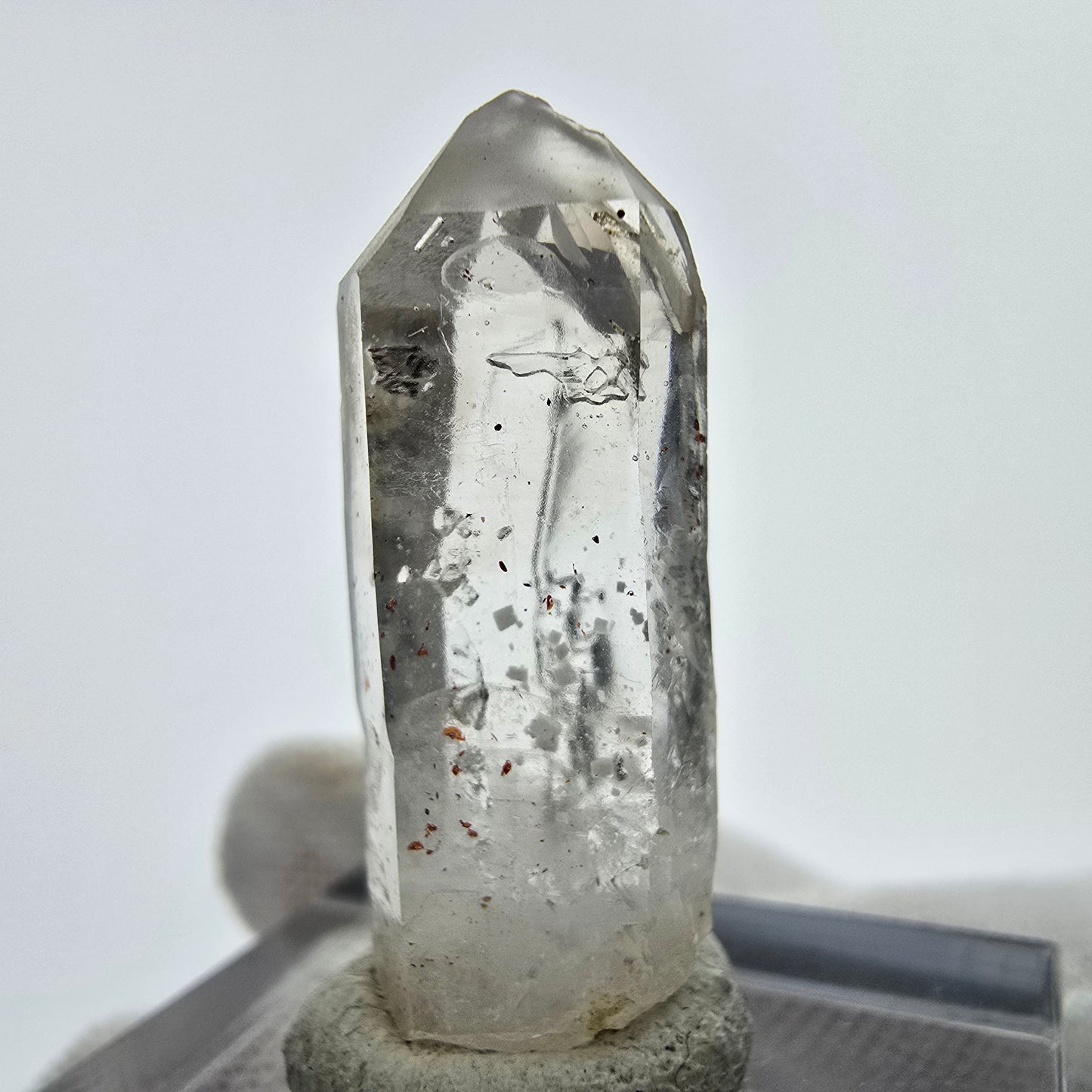 24x klare Phantom Rauchquarz Spitzen, Zepter aus Goboboseb, Namibia Lot Sammlung