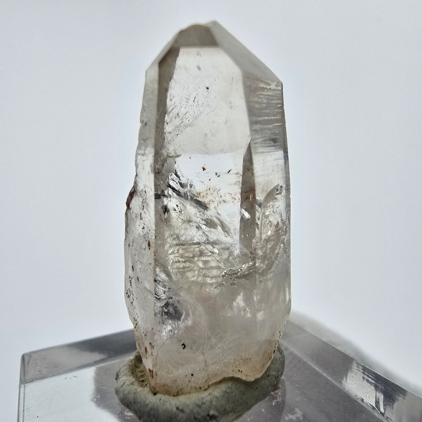 24x klare Phantom Rauchquarz Spitzen, Zepter aus Goboboseb, Namibia Lot Sammlung